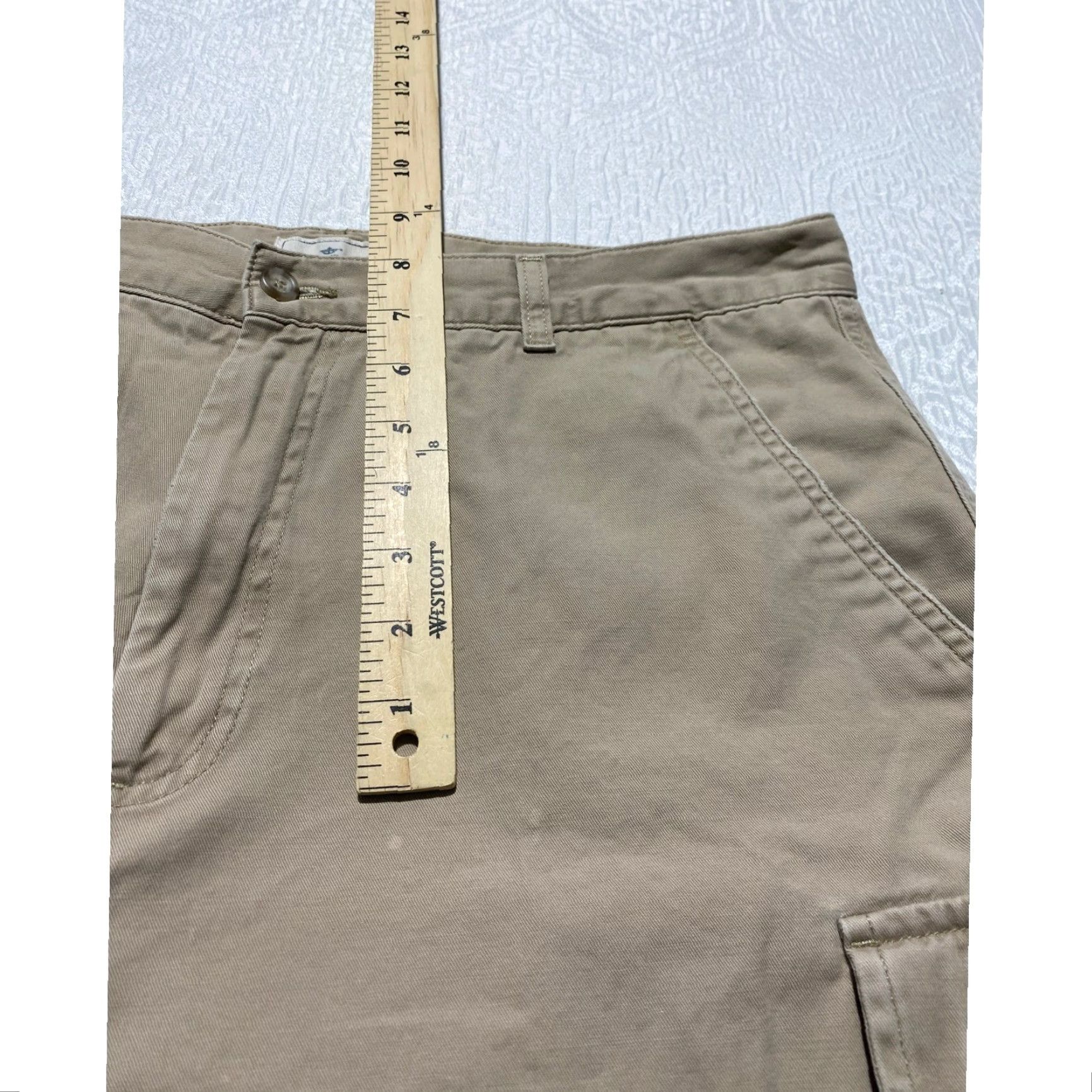 Dockers VINTAGE Dockers Mens 36 Khaki Cargo Shorts Relaxed Fit Flat Front 100% Cotton Tan Size US 36 / EU 52 - 2 Thumbnail