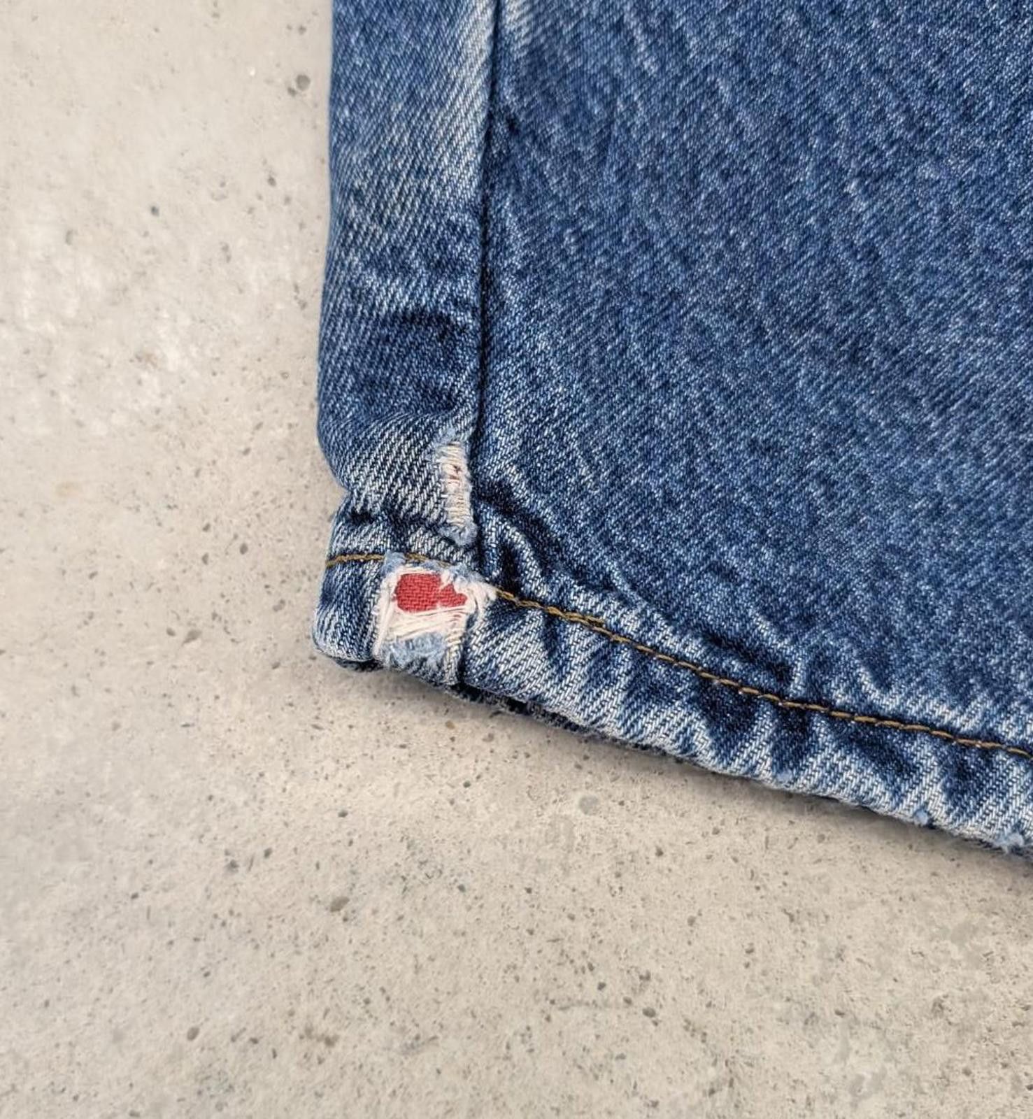 L.L. Bean Vintage 80s L.L. Bean Flannel Lined Made in USA Blue Jeans Size US 28 / EU 44 - 8 Thumbnail
