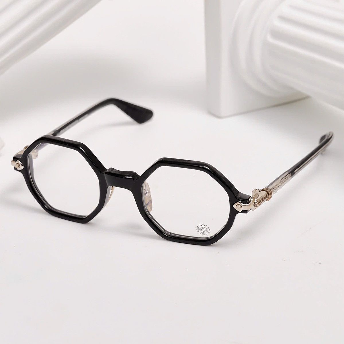 Chrome Hearts CHROME HEARTS CLITCO-A BLACK GLASSES Size ONE SIZE - 2 Thumbnail
