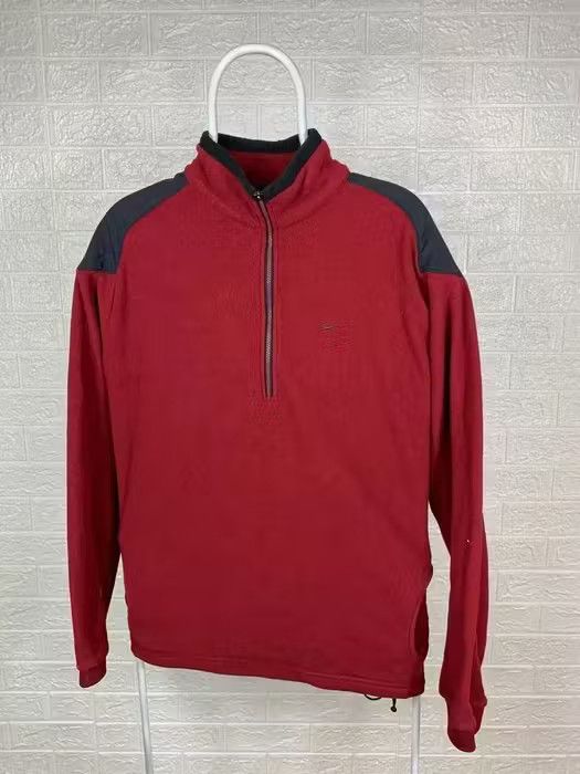 Nike Nike fleece Jacket sweatshirt 1/4 zip Red NHL vintage XL Size US XL / EU 56 / 4 - 1 Thumbnail