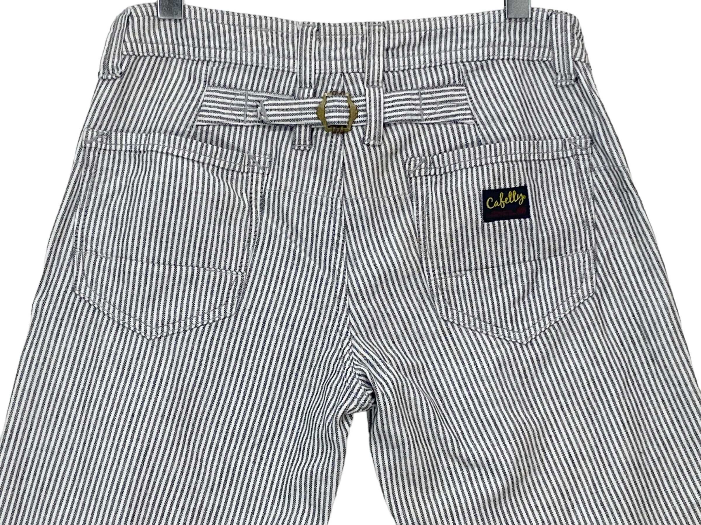 Japanese Brand Japanese Hickory Stripe Carpenter Pants – Workwear Vintage Size 31" - 6 Thumbnail