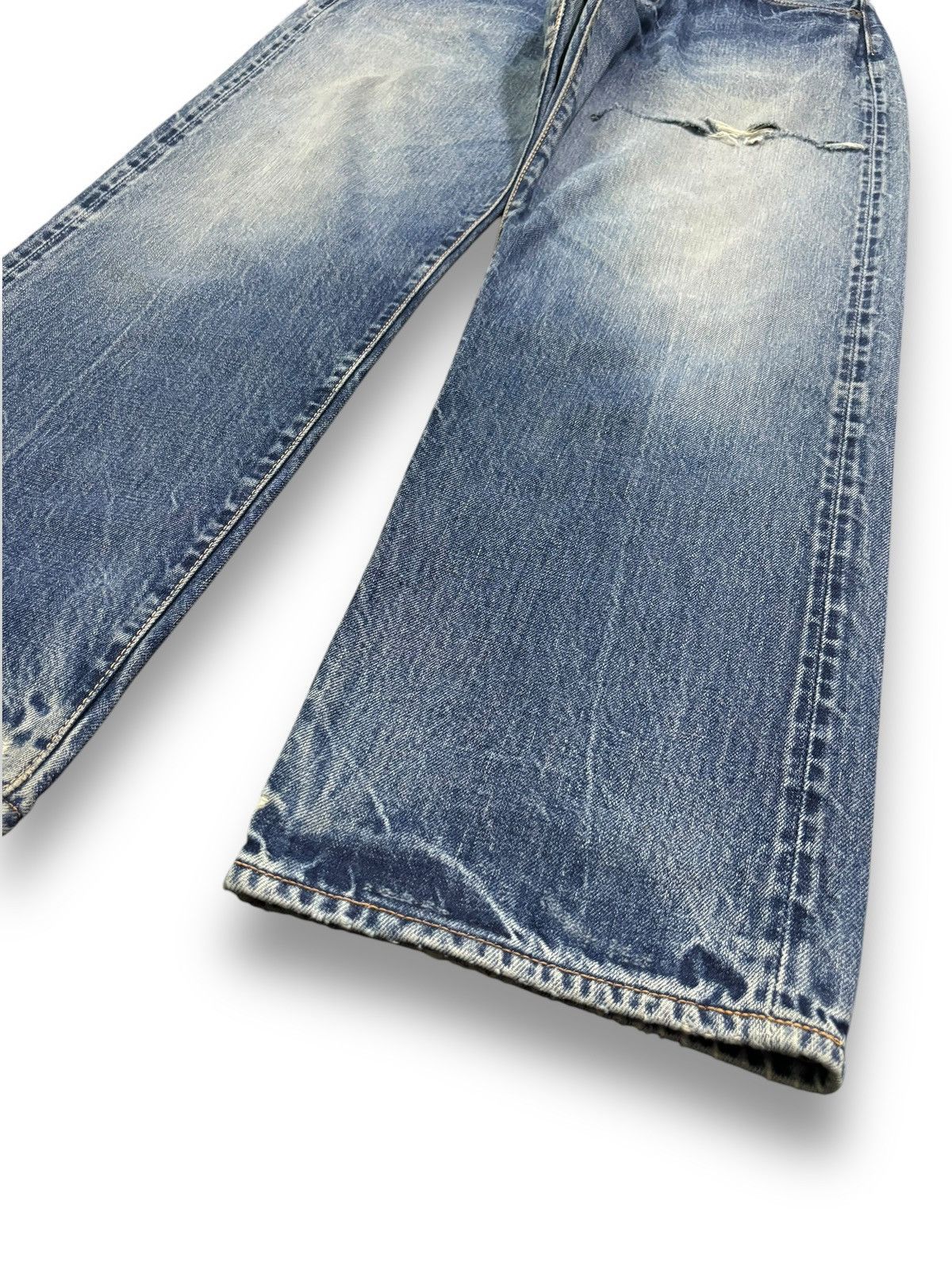 Evisu Vintage 00s Evisu Selvedge Loose Distressed Jeans by Yamane Size US 31 - 13 Thumbnail