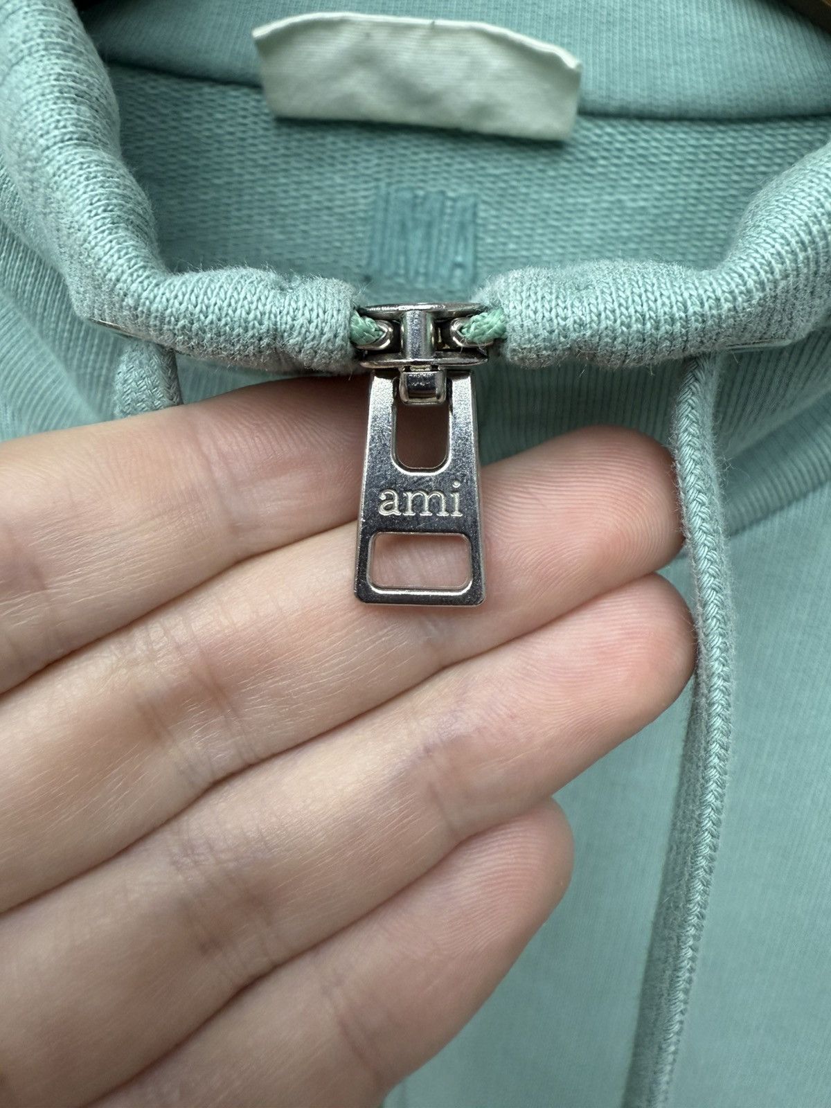 AMI green AMI Paris Ami de Cœur half-zip Sweatshirt size XXL Size US XXL / EU 58 / 5 - 12 Thumbnail