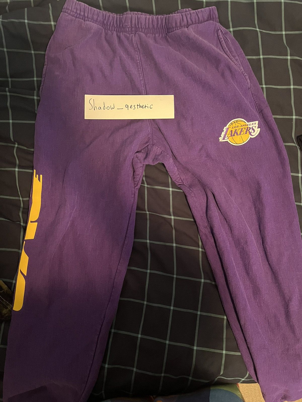 NBA × October's Very Own OVO Lakers Sweatpants Size L Size US 32 / EU 48 - 2 Thumbnail
