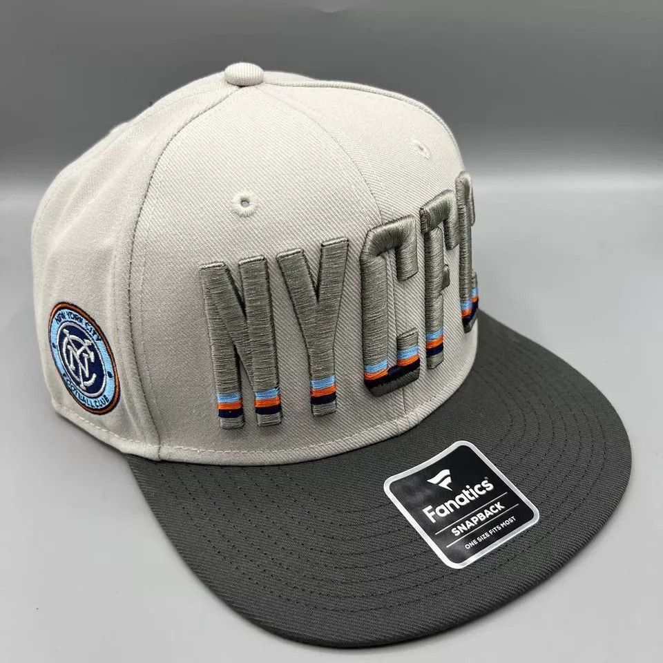 Other New York City FC Hat Men Gray Fanatics MLS Snap Back Cap Size ONE SIZE - 3 Thumbnail