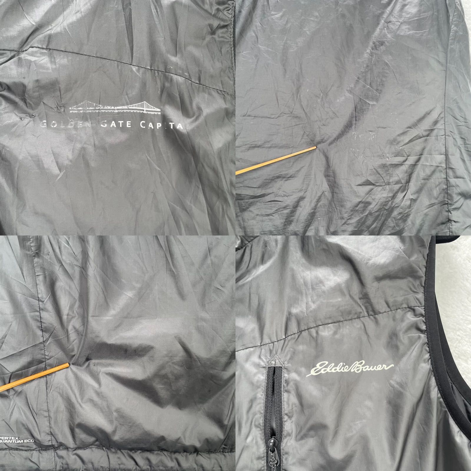 Eddie Bauer Eddie Bauer Vest Mens M Black Gray First Ascent Reversible Lined Mock Neck Short Stand-Up Zip Polyester Softshell Size US M / EU 48-50 / 2 - 8 Thumbnail