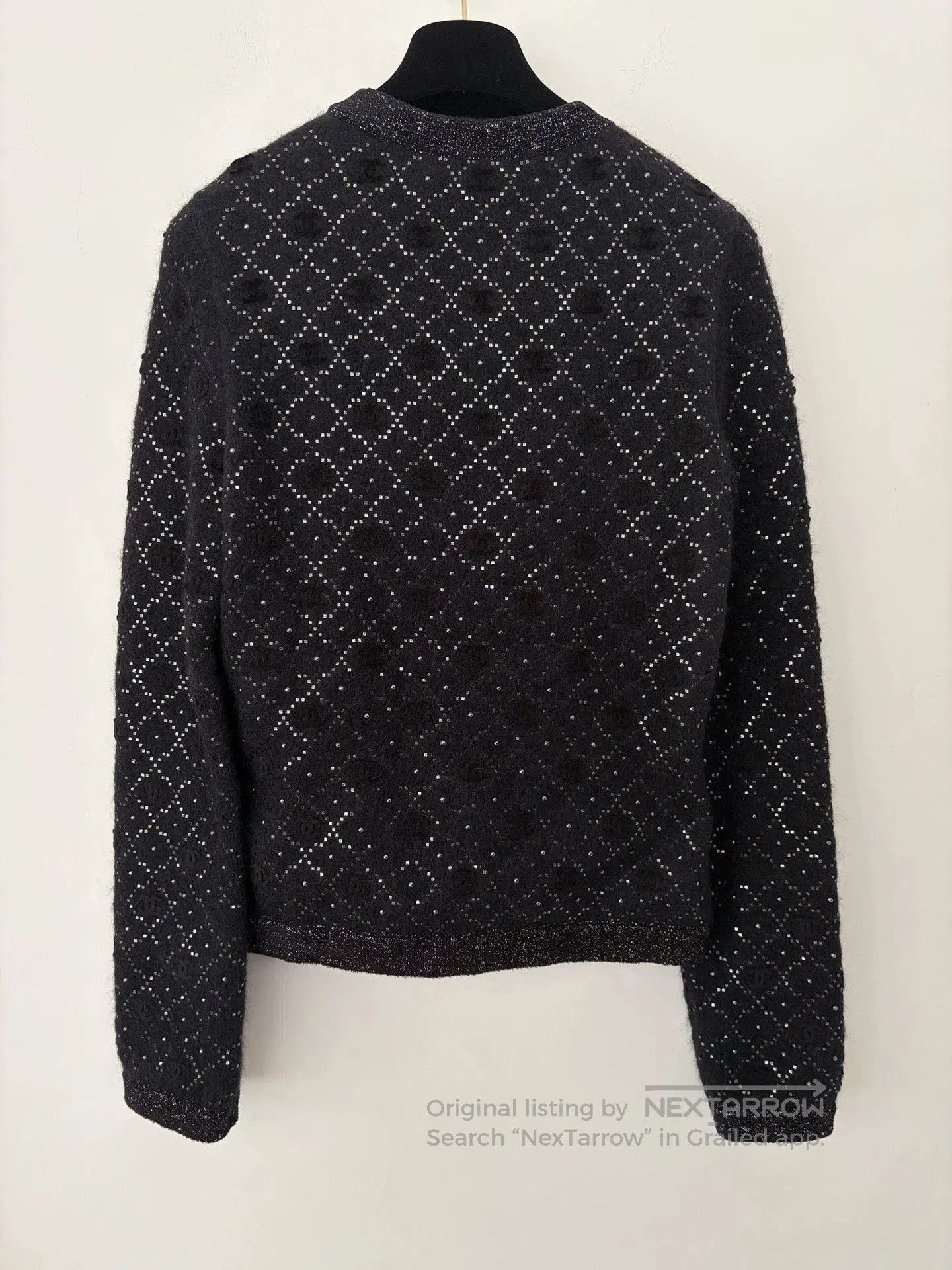 Chanel Chanel 22A Embroidered Logo Cardigan. Size US S / EU 44-46 / 1 - 2 Thumbnail