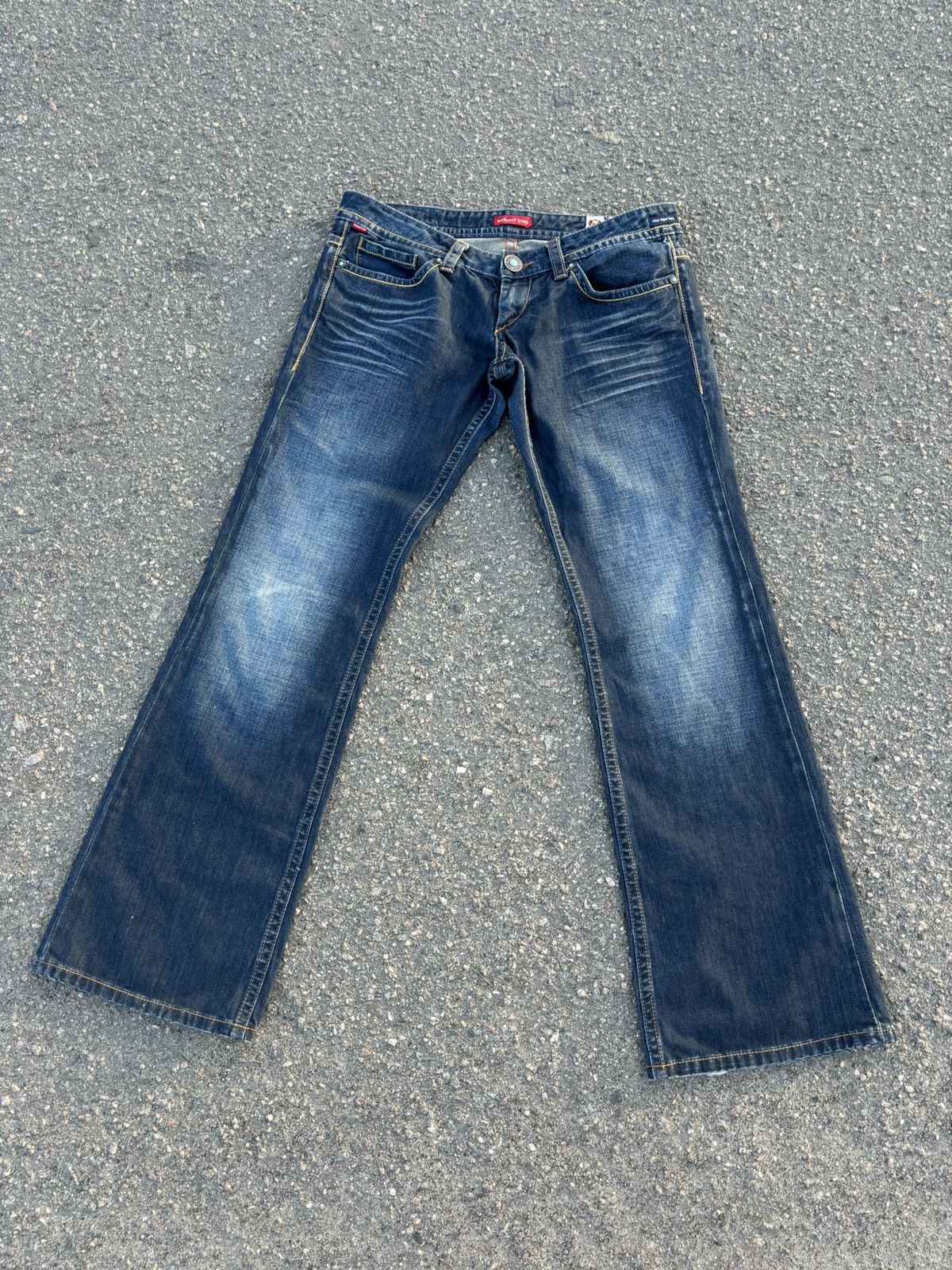 Japanese Brand × Vintage Vintage Y2k INDIAN ROSE Low Rise Jeans Size 34" / US 12 / IT 48 - 2 Thumbnail