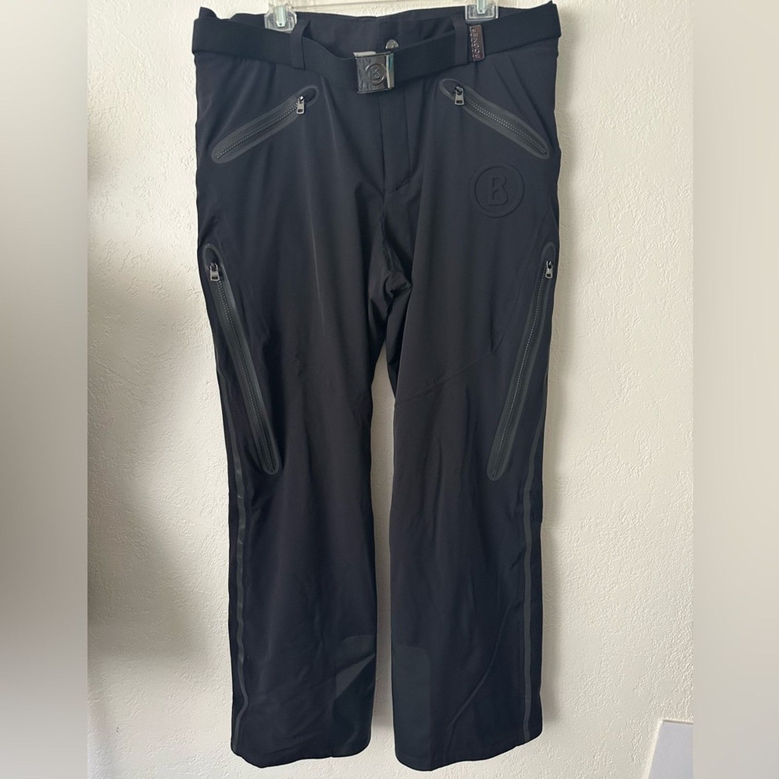 Bogner Tim2-T Ski Black Pants size EU 50 Large Straight-Leg Belted Size US 34 / EU 50 - 3 Thumbnail