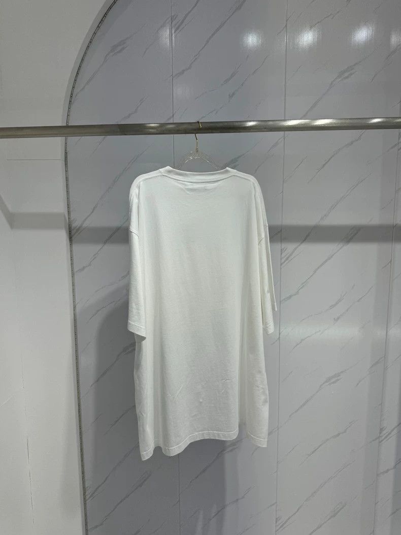 Balenciaga Balenciaga White Venice Chest Castle Printed Logo Short Sl Size US L / EU 52-54 / 3 - 2 Thumbnail