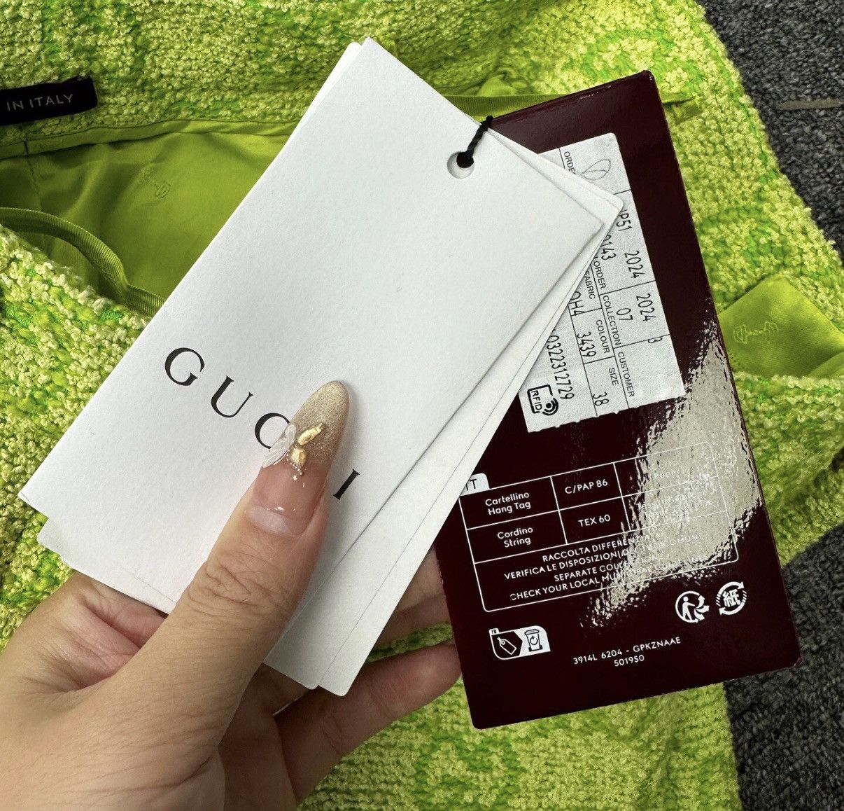 Gucci Gucci / Green All-Over GG Logo Horsebit Tweed-style Set K12 Size XS / US 0-2 / IT 36-38 - 8 Thumbnail