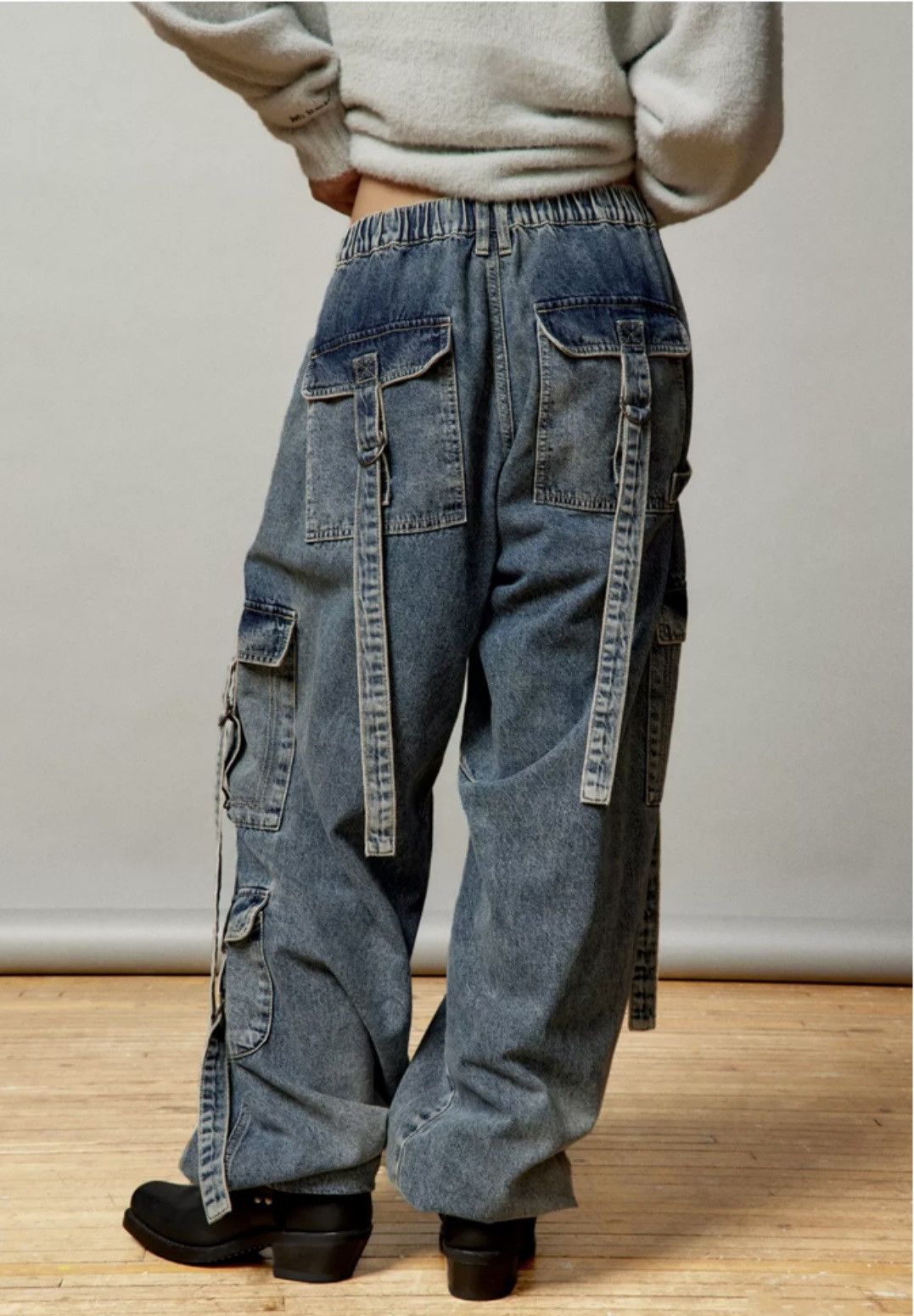 Bdg × Urban Outfitters × Vintage BDG Urban Outfitters Strappy Womens Cargo Pants Size 27" / US 4 / IT 40 - 2 Thumbnail