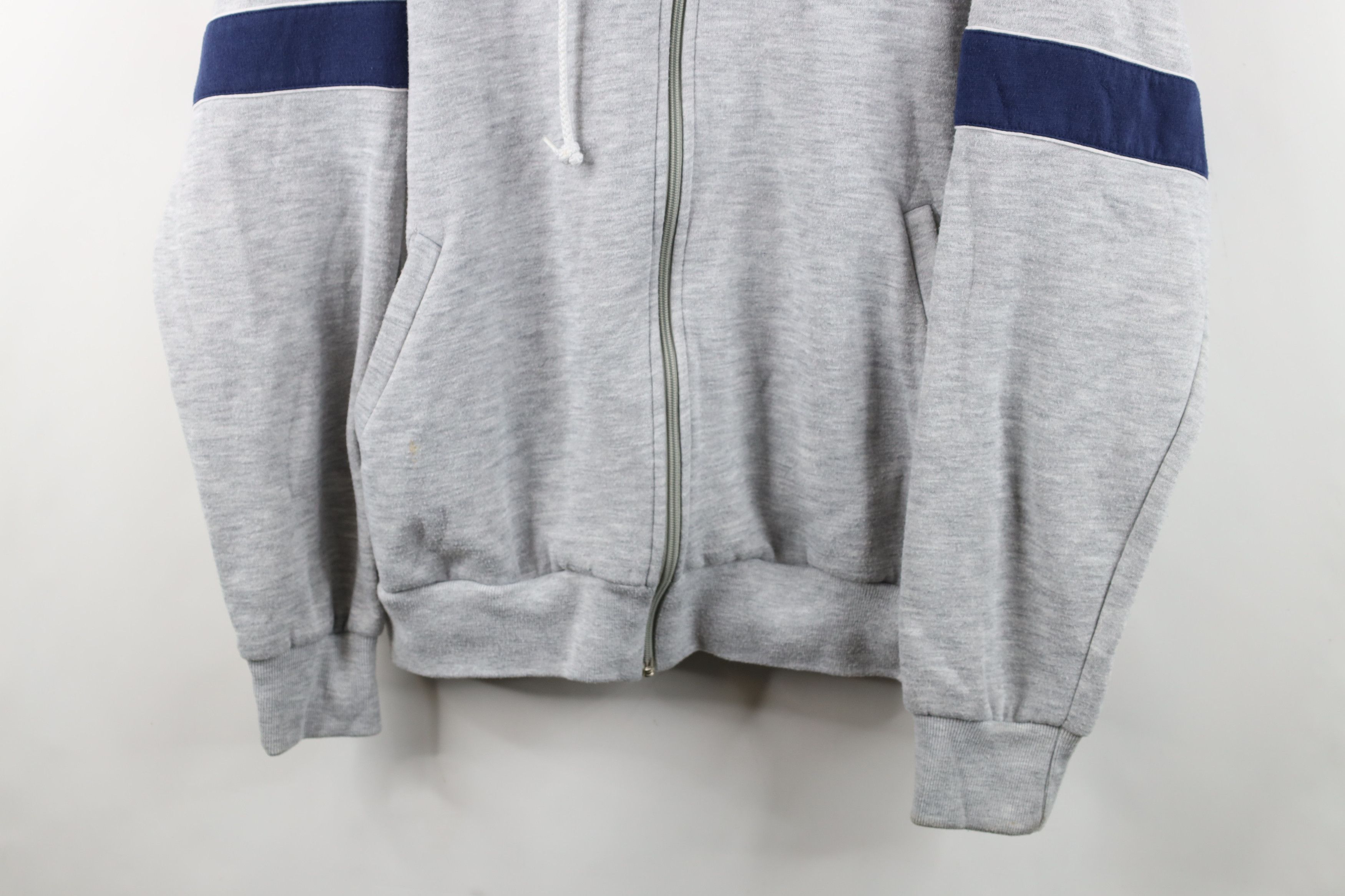 Nike Vintage 80s 90s Nike Full Zip Hoodie Sweatshirt Gray USA Size US XL / EU 56 / 4 - 3 Thumbnail
