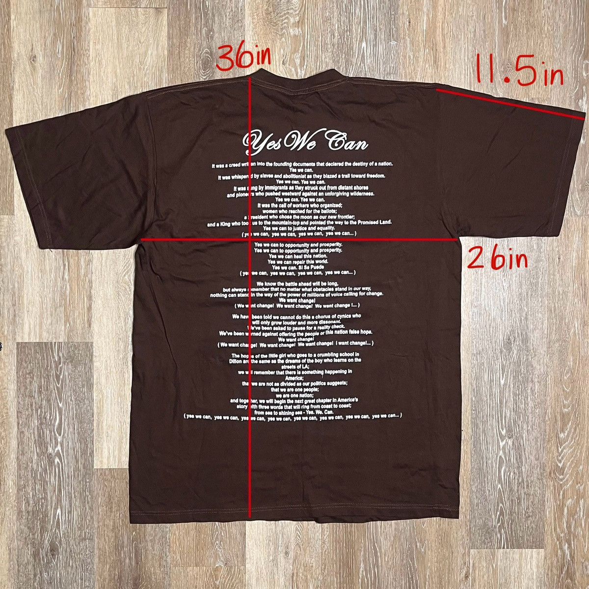 Rap Tees × Vintage y2k baggy obama yes we can tee Size US XXL / EU 58 / 5 - 2 Thumbnail
