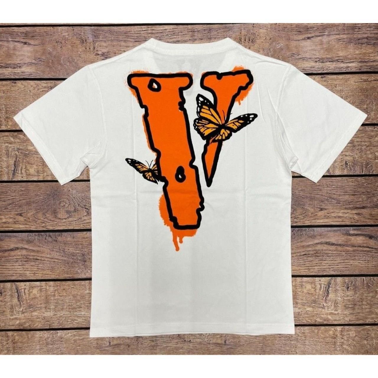 Juice Wrld x Vlone★送料込 バタフライ Tシャツ コラボ Juice Wrld x Vlone Butterfly T-Shirt White Men's - SS20 - US