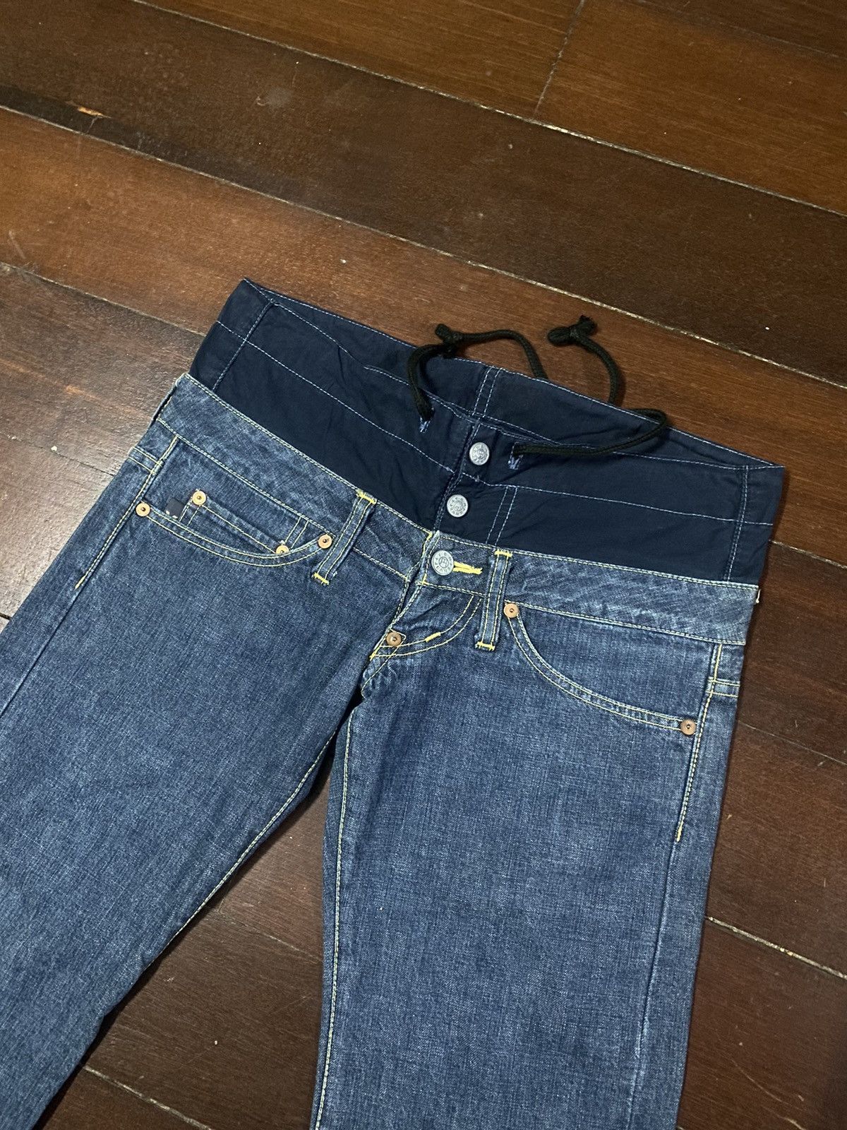 Evisu × Japanese Brand × Le Grande Bleu (L.G.B.) vintage yen japanese brand double waist denim nice design B1 Size US 33 - 9 Thumbnail