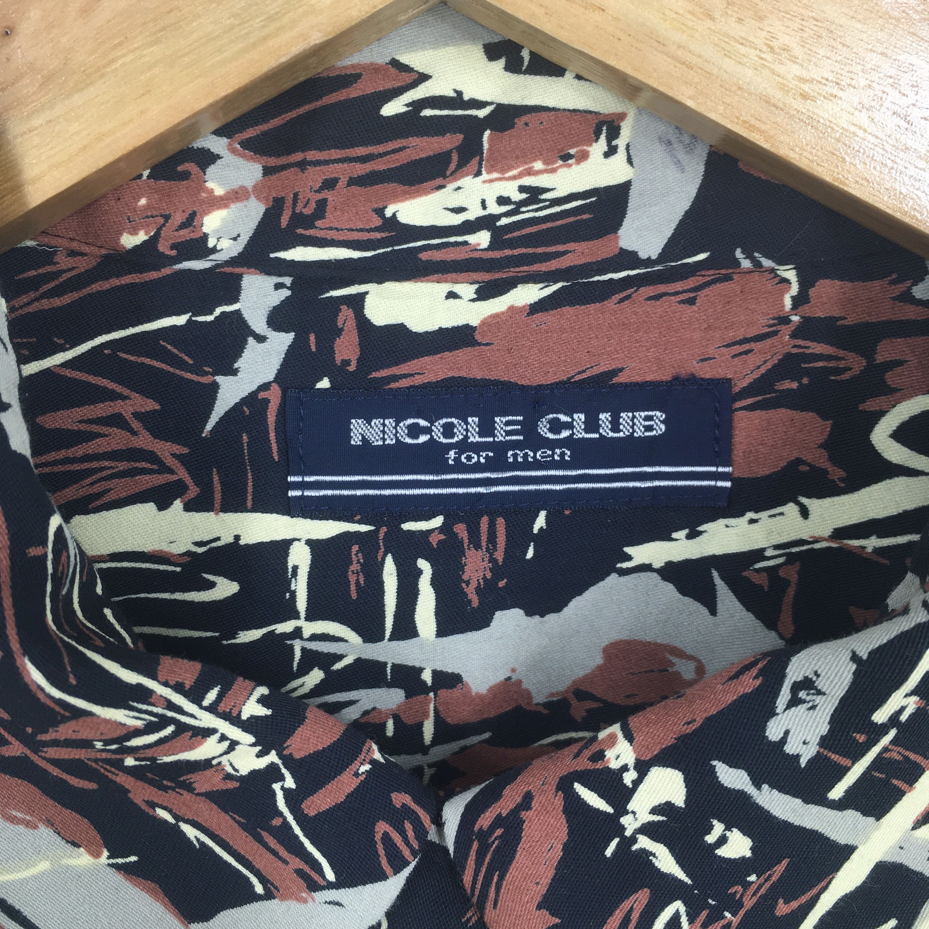 Nicole Club Vintage 90s Nicole Club Abstract Pattern Shirt Large Size US L / EU 52-54 / 3 - 5 Thumbnail