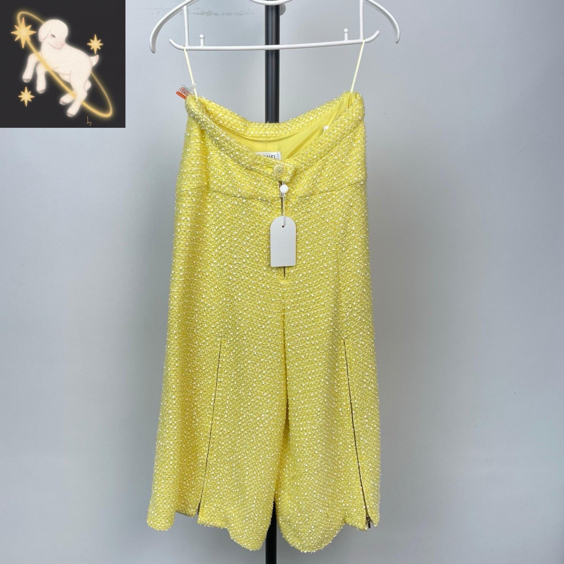Chanel Chanel Yellow Pants S Women Size 26" / US 2 / IT 38 - 1 Thumbnail