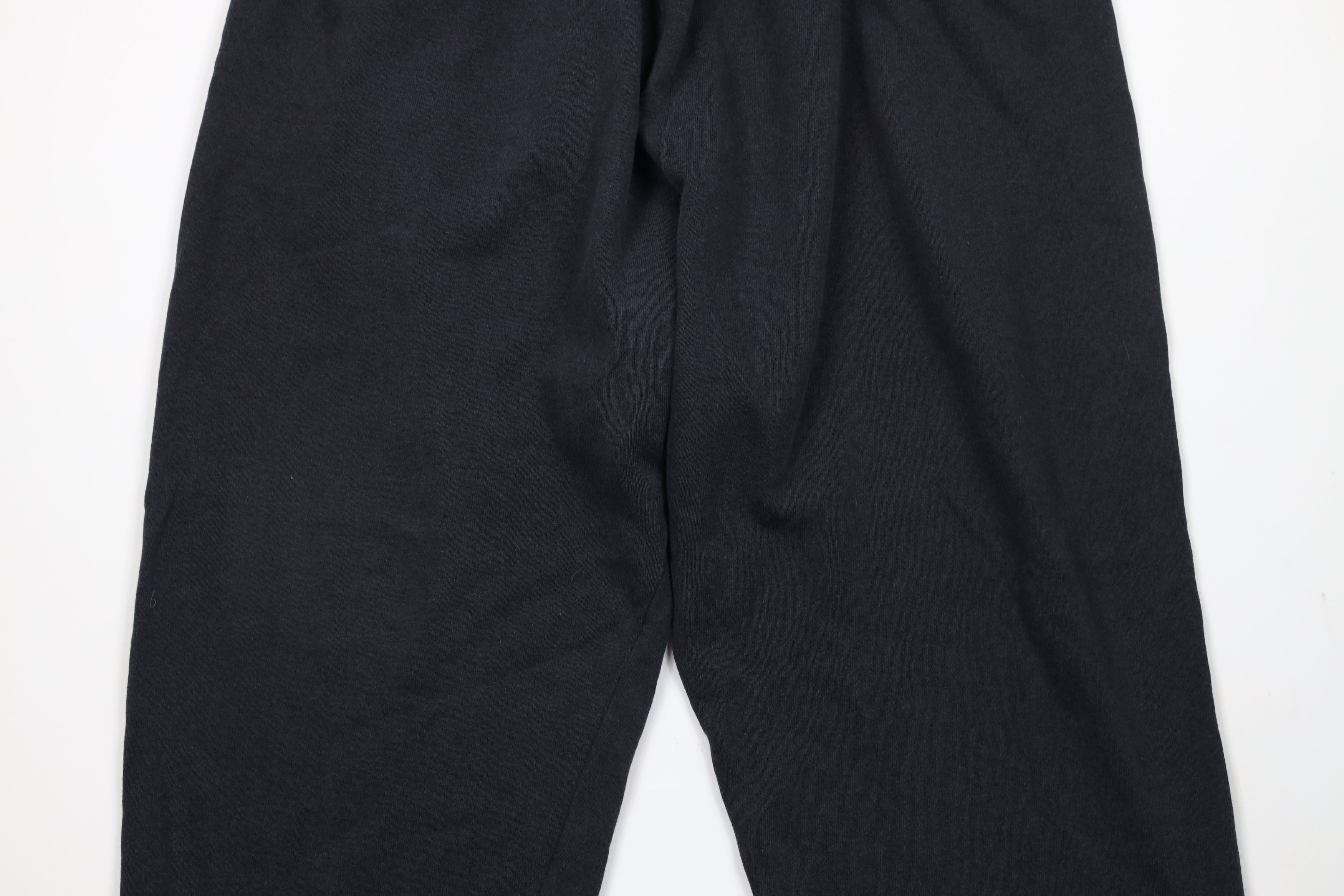 Vintage Vintage 90s Streetwear Blank Sweatpants Joggers Black USA Size 32" / US 10 / IT 46 - 3 Thumbnail