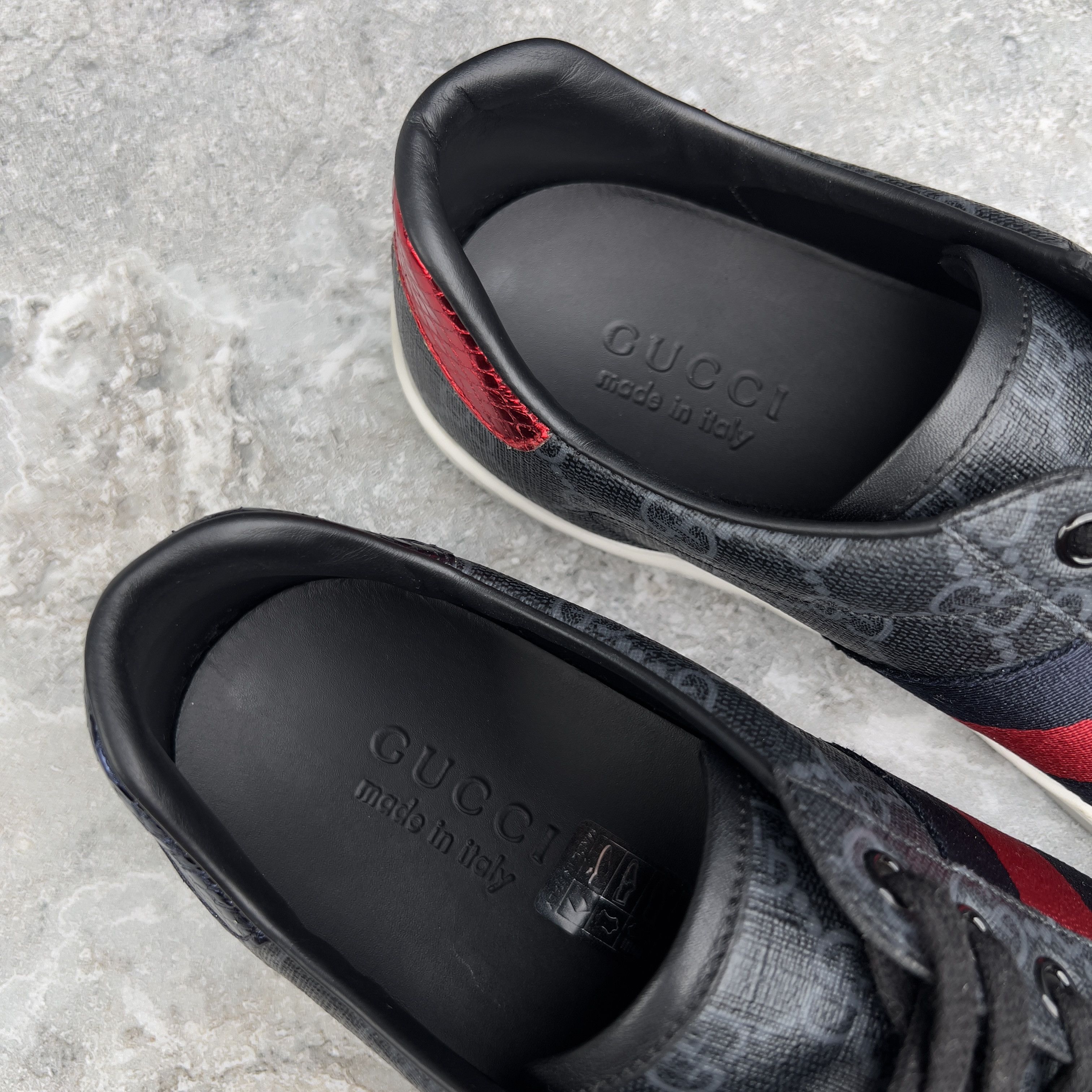 Gucci Gucci Ace Web GG Monogram Supreme Sneakers Leather Size US 7.5 / EU 40-41 - 11 Thumbnail