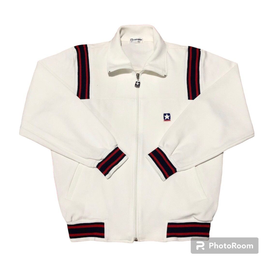 Converse Rare‼️🔥Vintage Jacket Converse All Star Full Zipper Tracktop Size US M / EU 48-50 / 2 - 1 Thumbnail