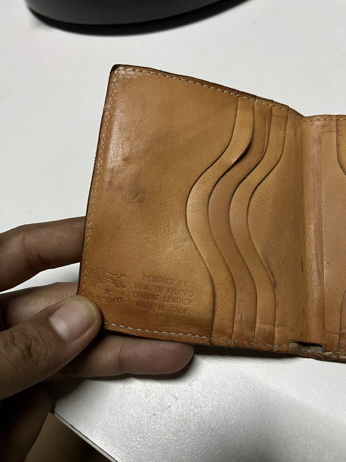 Il Bisonte × Vintage 🔥iL Bisonte Leather Wallet Extra Compartment Unisex Size ONE SIZE - 2 Thumbnail