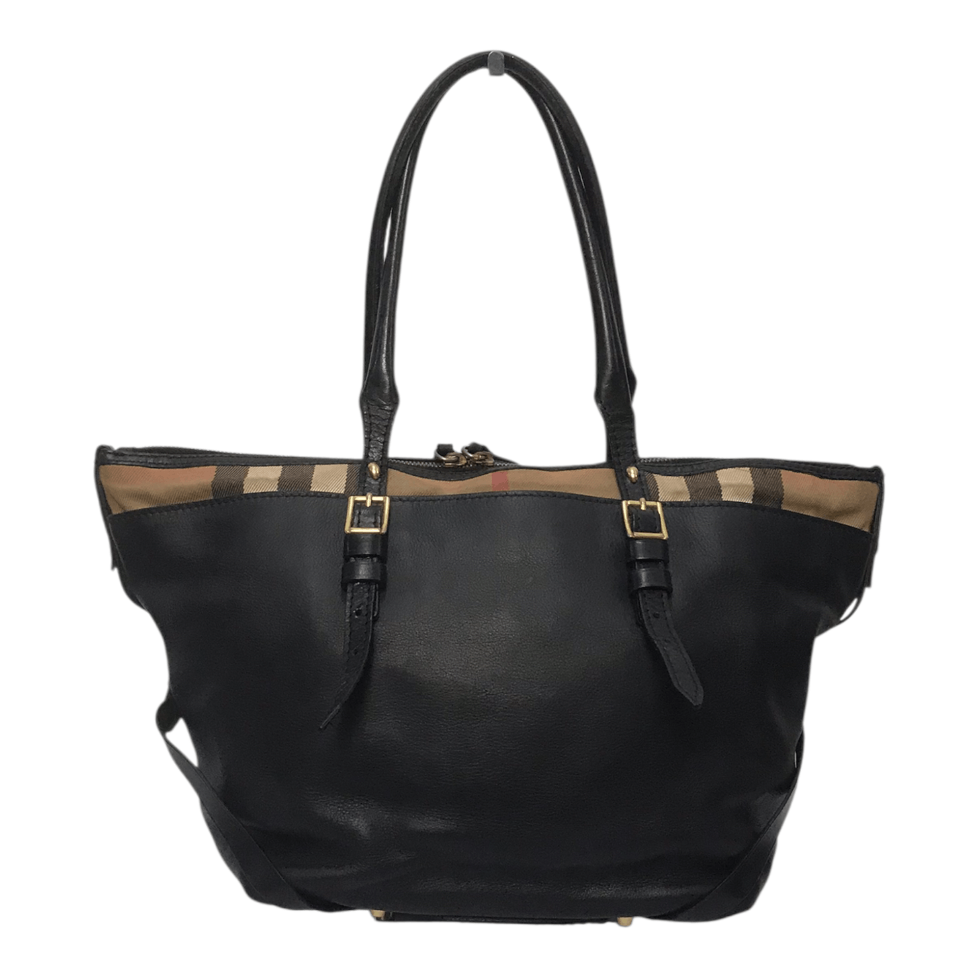 Burberry Burberry Leather Nova Check Handbag Size ONE SIZE - 2 Thumbnail