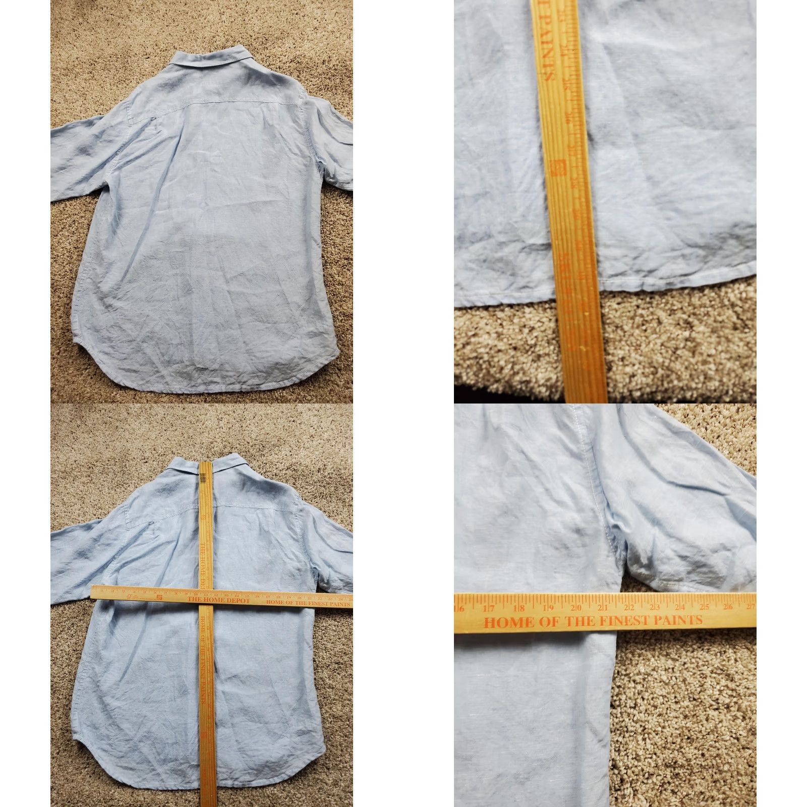 Tommy Bahama Tommy Bahama Shirt Mens Large Blue 100% Linen Long Sleeve Relax Casual Shirt Size US L / EU 52-54 / 3 - 8 Thumbnail