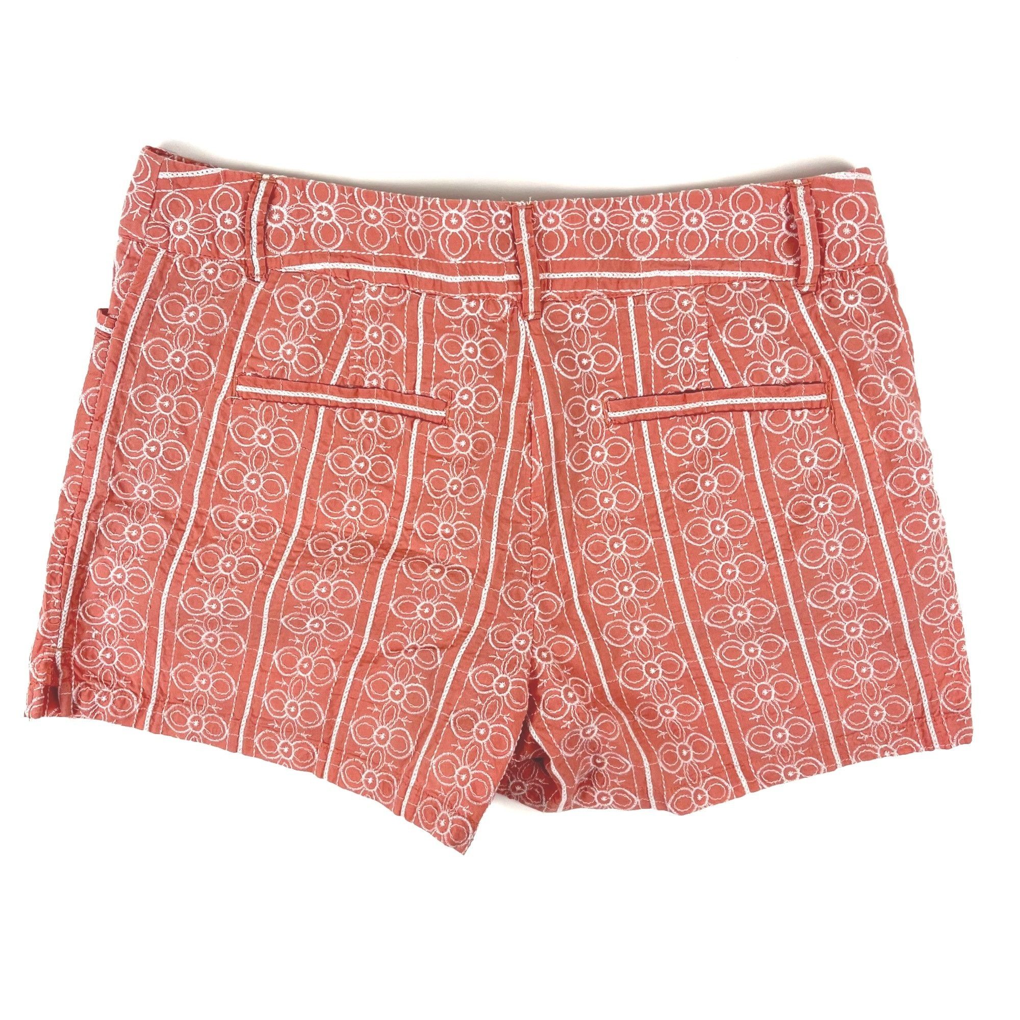 Loft LOFT Outlet 4" Shorts Pink Embroidered Casual Summer Size 4 Size 31" - 5 Thumbnail