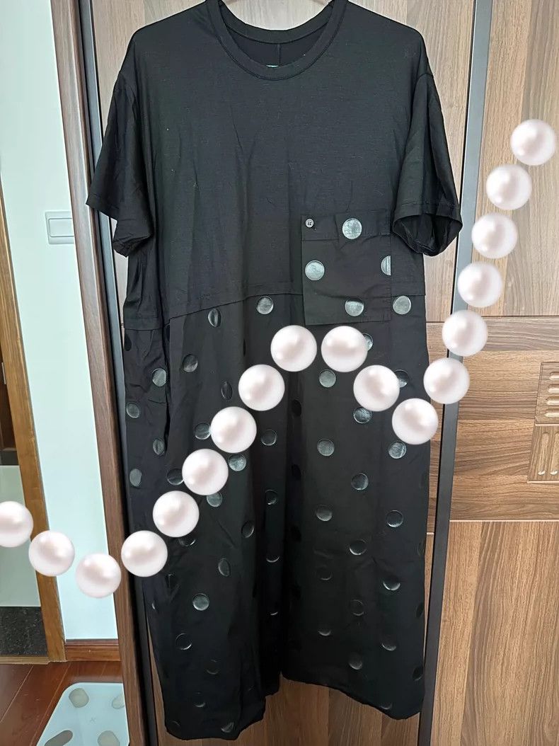 Y's Y's Polka Dot T-Shirt Dress Size M / US 6-8 / IT 42-44 - 2 Thumbnail