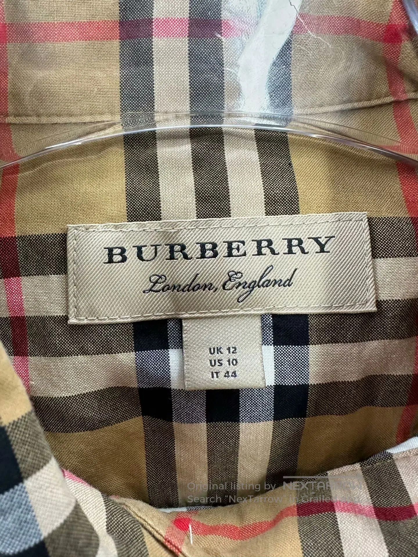 Burberry Burberry Classic khaki black edge silk check long-sleeve s Size M / US 6-8 / IT 42-44 - 3 Thumbnail
