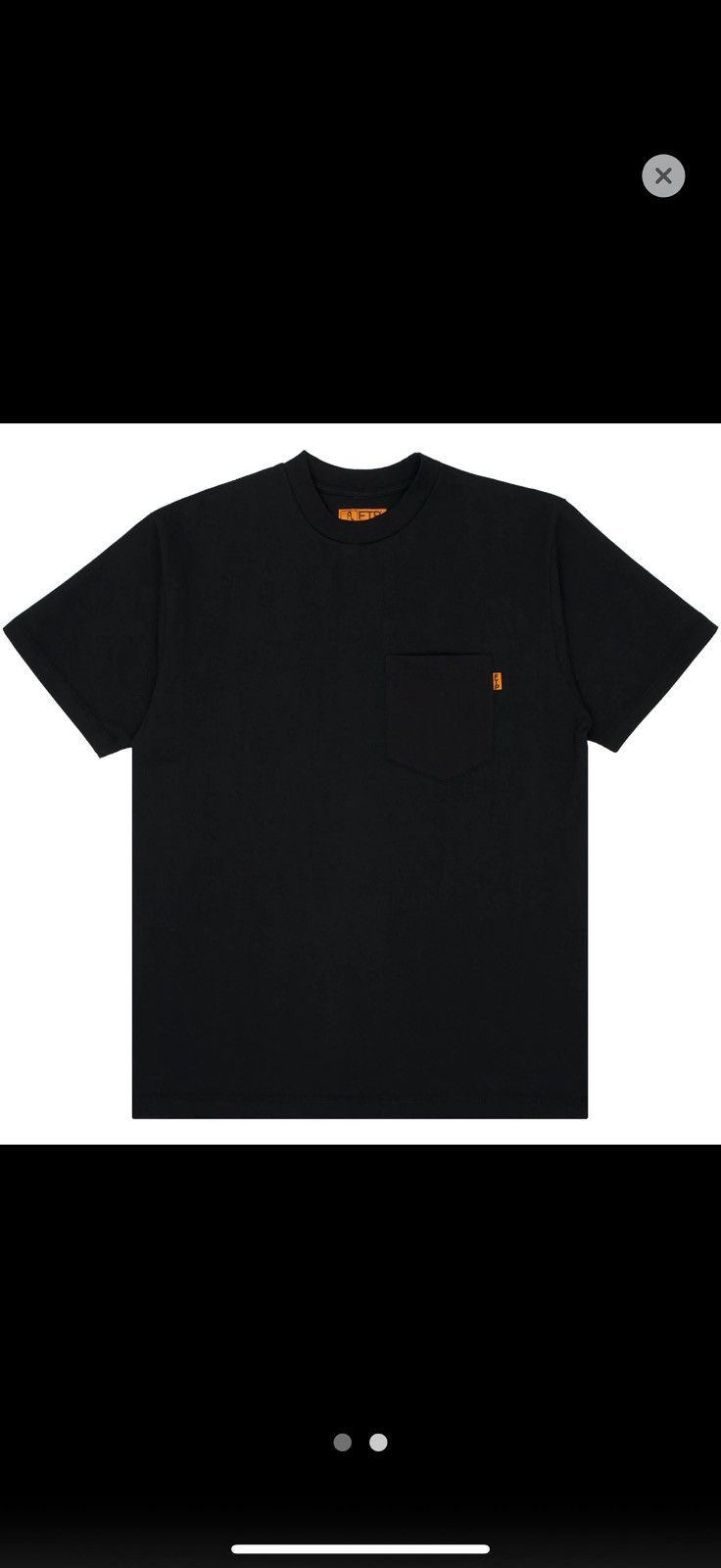 Fuck The Population Orange label pocket tee (black) Size US L / EU 52-54 / 3 - 1 Thumbnail