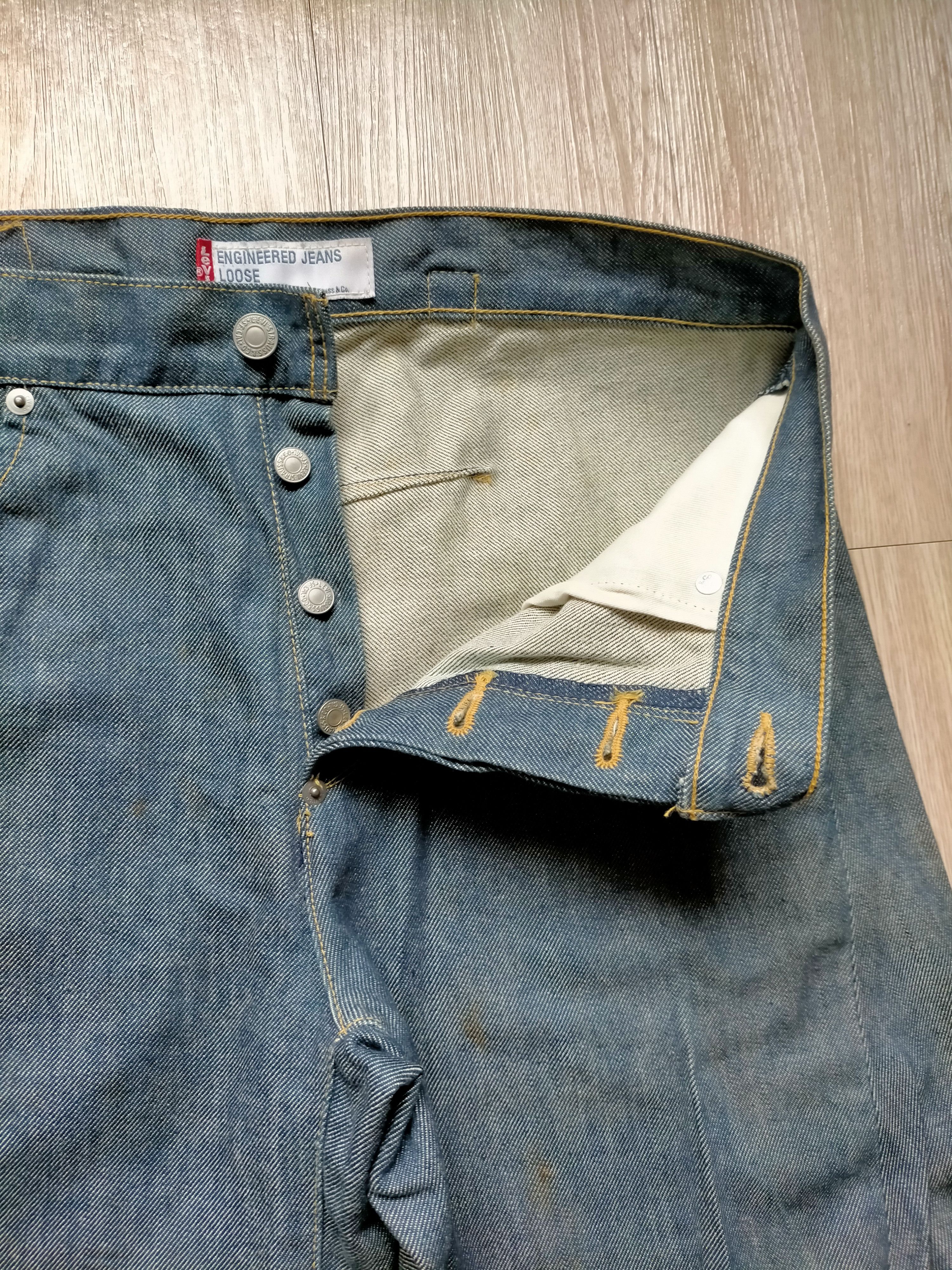 Levi's 2000s Levis Engineered Twist Leg Loose Rusty Denim Pants Size US 30 / EU 46 - 10 Thumbnail