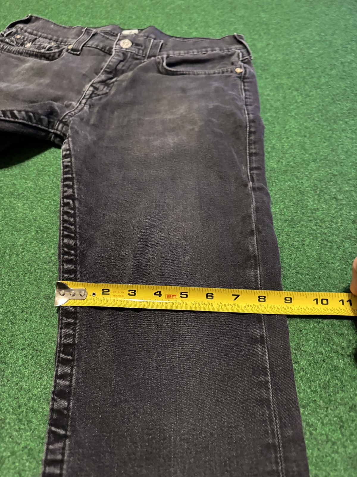 True Religion True Religion Black Denim Straight Leg 34x26 Y2K Jeans Size US 34 / EU 50 - 10 Thumbnail