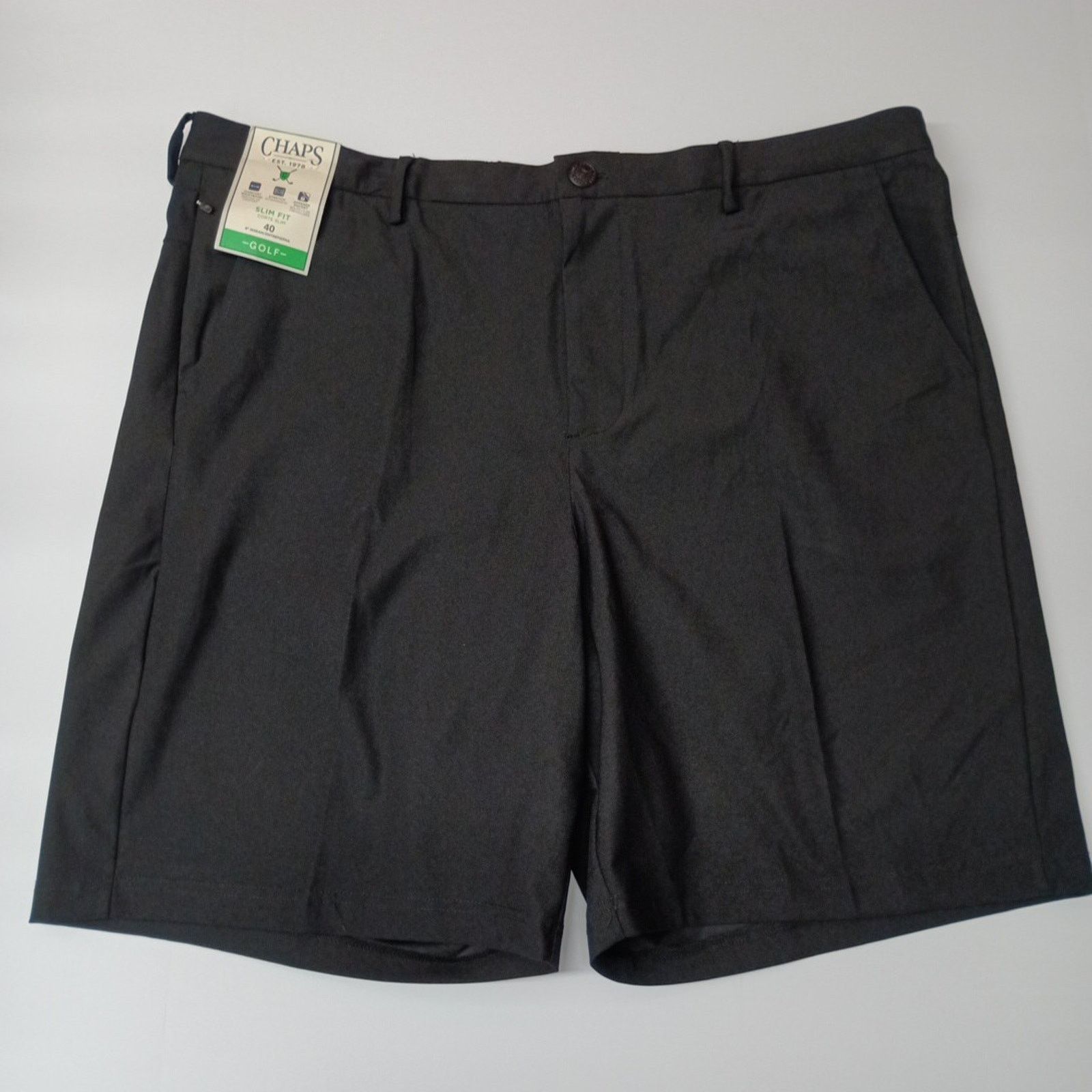 Chaps Chaps Golf Shorts Men's 40 Black Slim Fit 9" Inseam Stretch Size US 40 / EU 56 - 1 Thumbnail