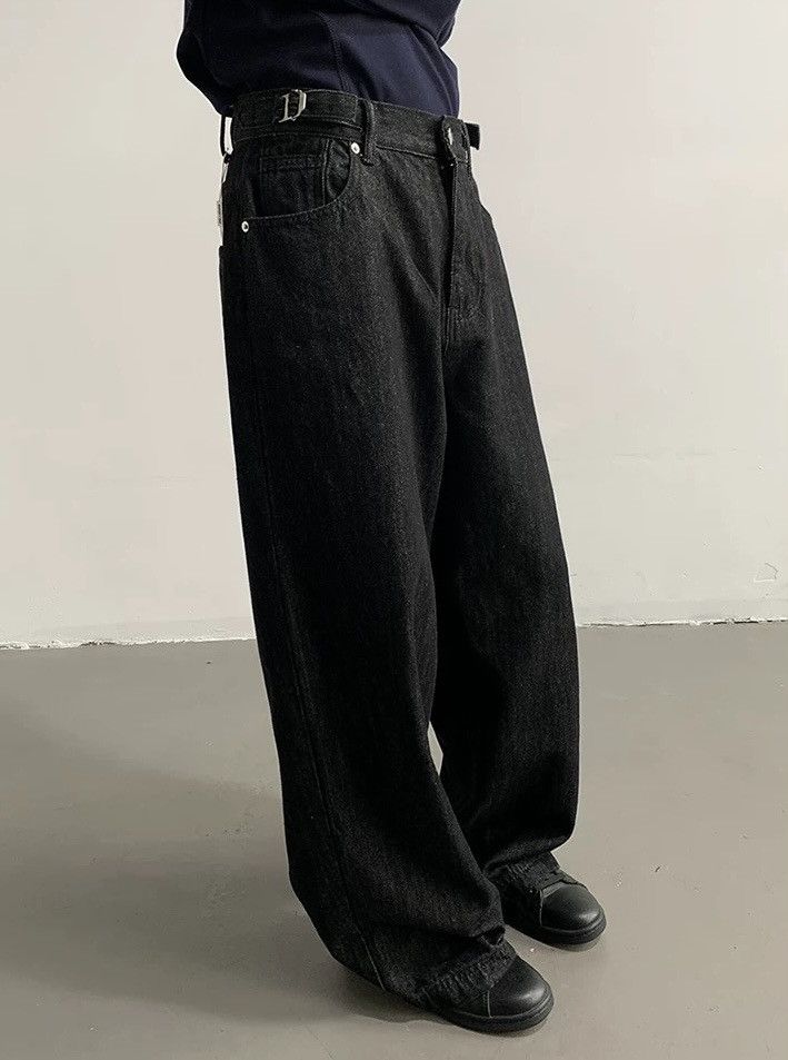 Japanese Brand × Vintage Cleanfit retro buckle loose fit jeans pants Size US 34 / EU 50 - 3 Thumbnail