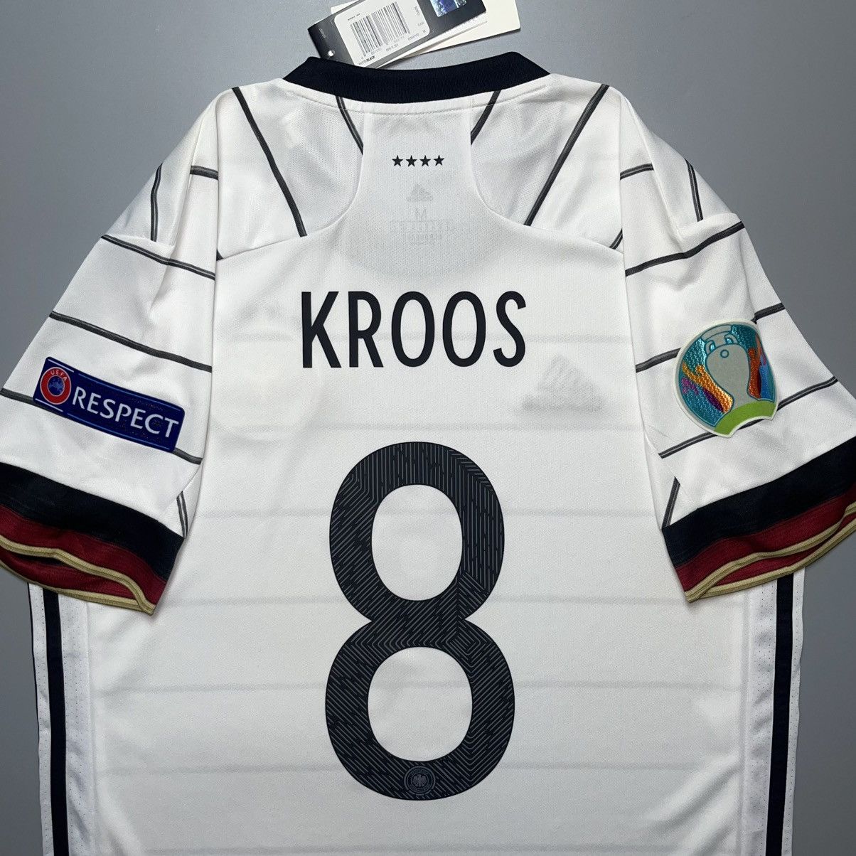 Adidas GERMANY ADIDAS 2020 EURO FOOTBALL HOME JERSEY #8 KROOS Size US M / EU 48-50 / 2 - 10 Thumbnail