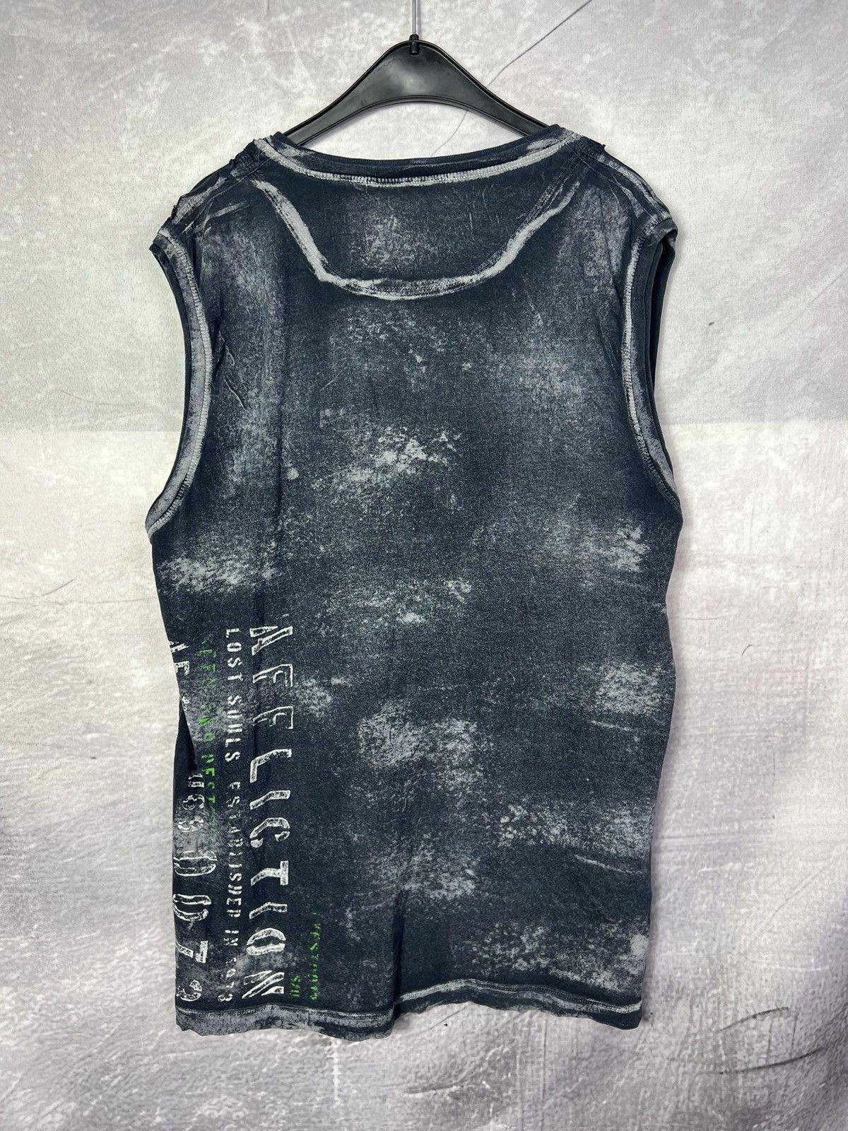 Affliction Affliction Lost Souls Washed Dark Grey Tank Top Y2K Gothic Grunge Size US L / EU 52-54 / 3 - 2 Thumbnail