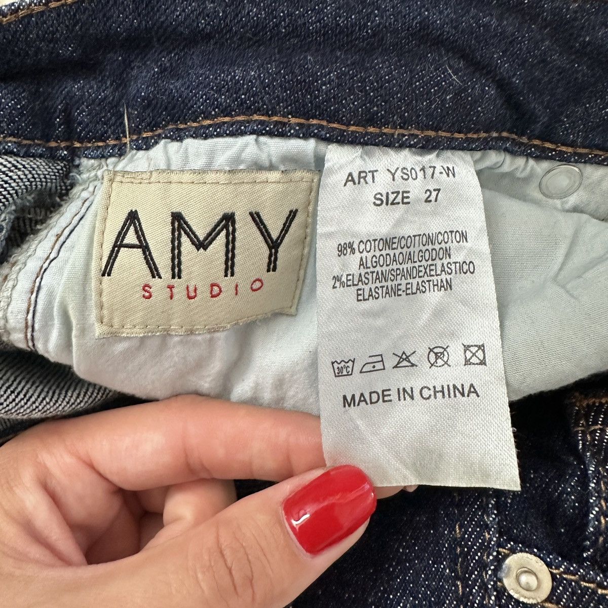 Other Amy studio vintage avant- garde jeans Size 26" / US 2 / IT 38 - 4 Thumbnail