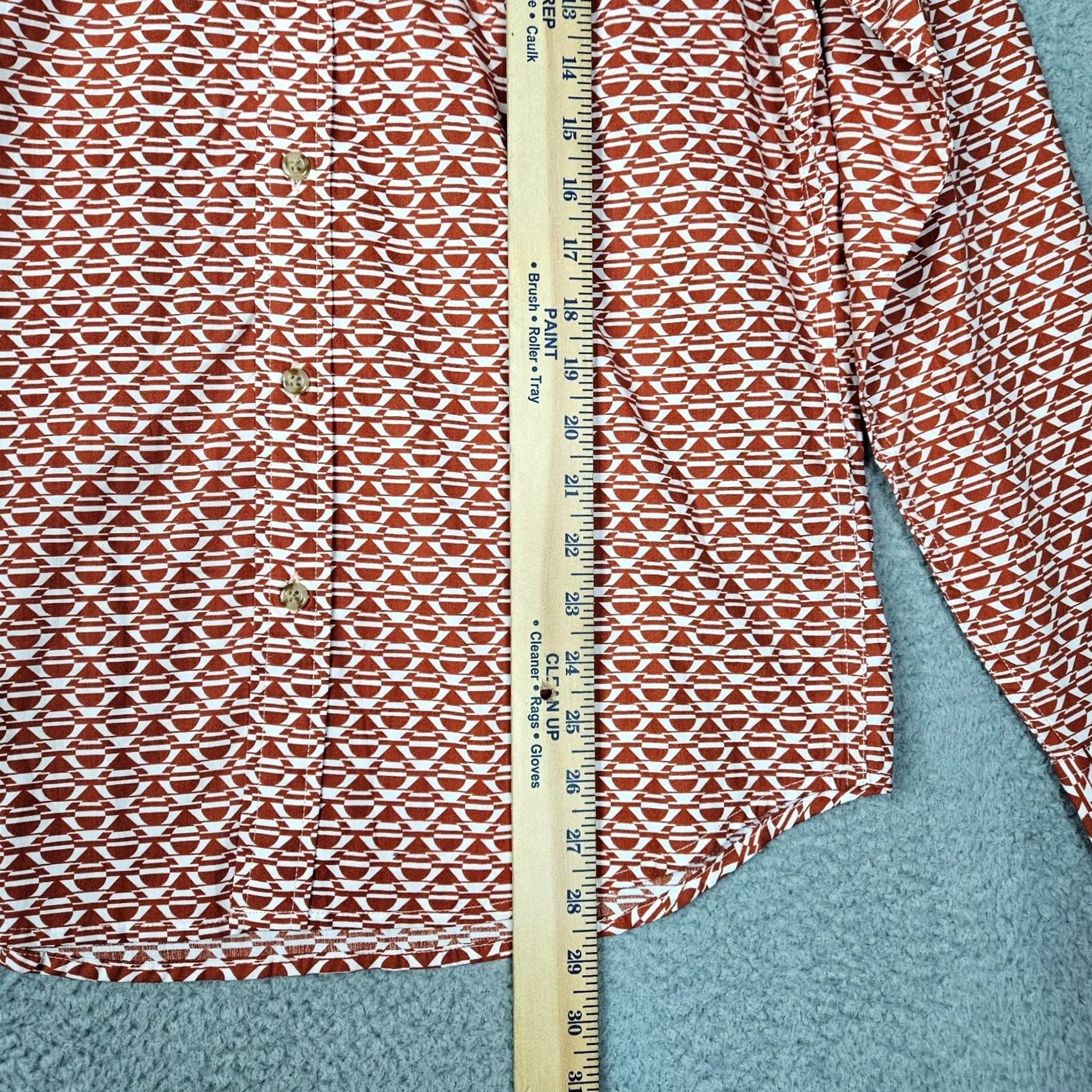 Levi's Levi's Button-Up Shirt Men M Cotton Multicolor Diamond Rooibos Pattern Casual All Seasons Size US M / EU 48-50 / 2 - 4 Thumbnail