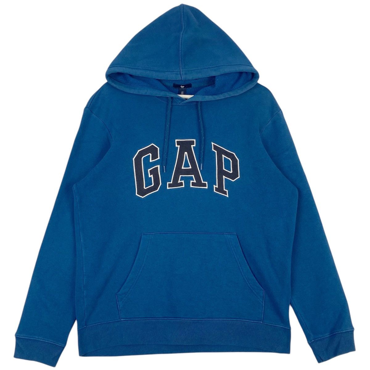 Gap × Vintage Vintage GAP Big Logo Embroidered Blue Pullover Jumper Size M Size US M / EU 48-50 / 2 - 1 Thumbnail