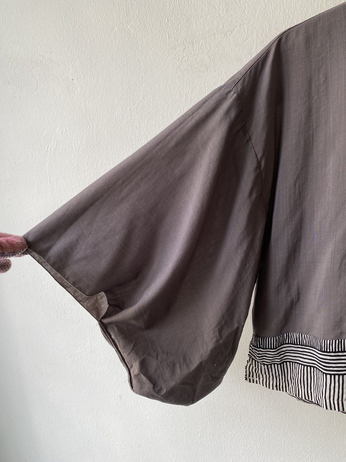 Japanese Brand × SOU SOU Muslin Wool Open-collared Obi Style Kimono Sleeve Blouse Size M / US 6-8 / IT 42-44 - 6 Thumbnail