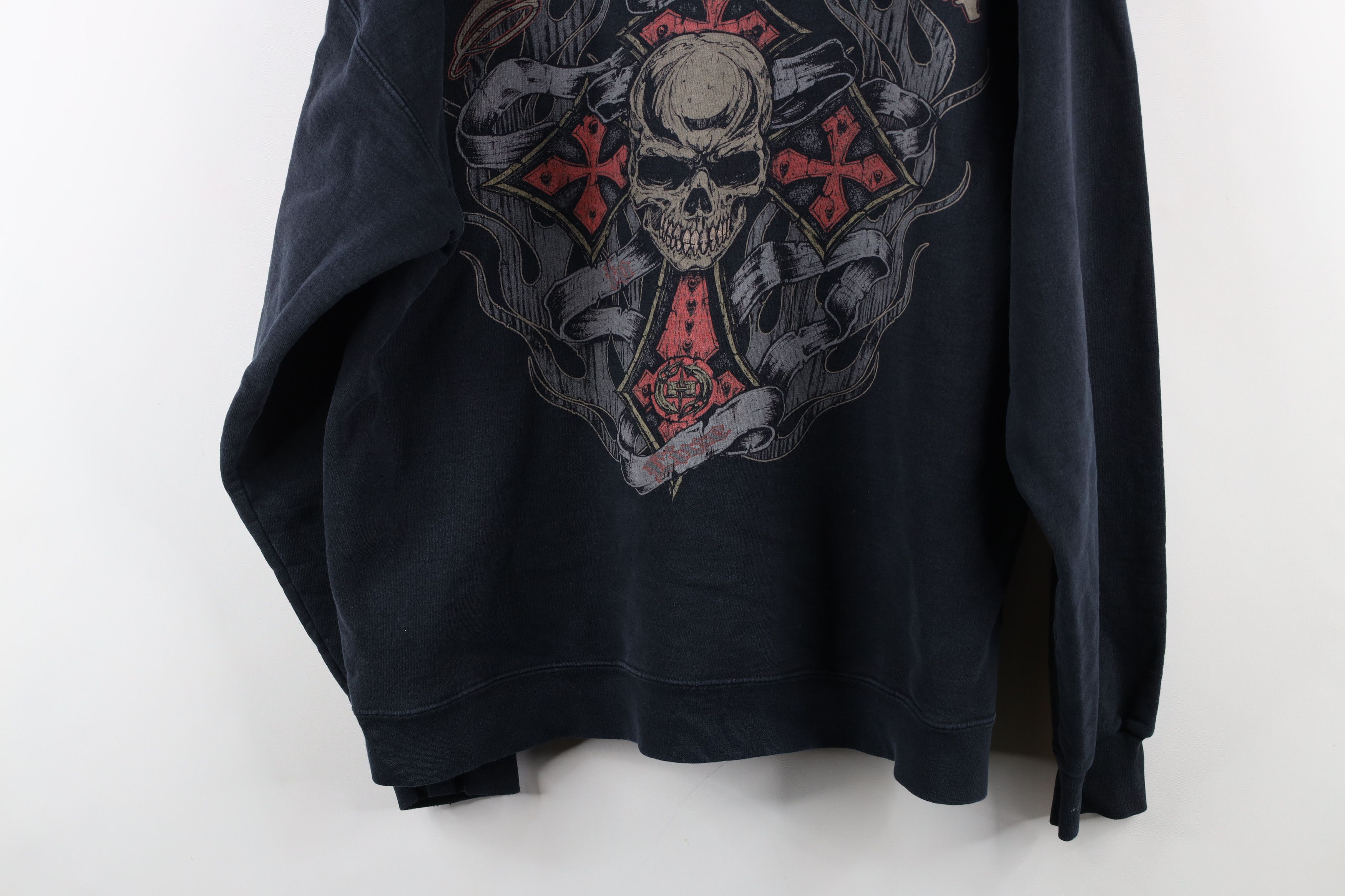Vintage Vintage 90s Y2K Streetwear Hellanbach Cross Fire Hoodie Size US L / EU 52-54 / 3 - 14 Thumbnail