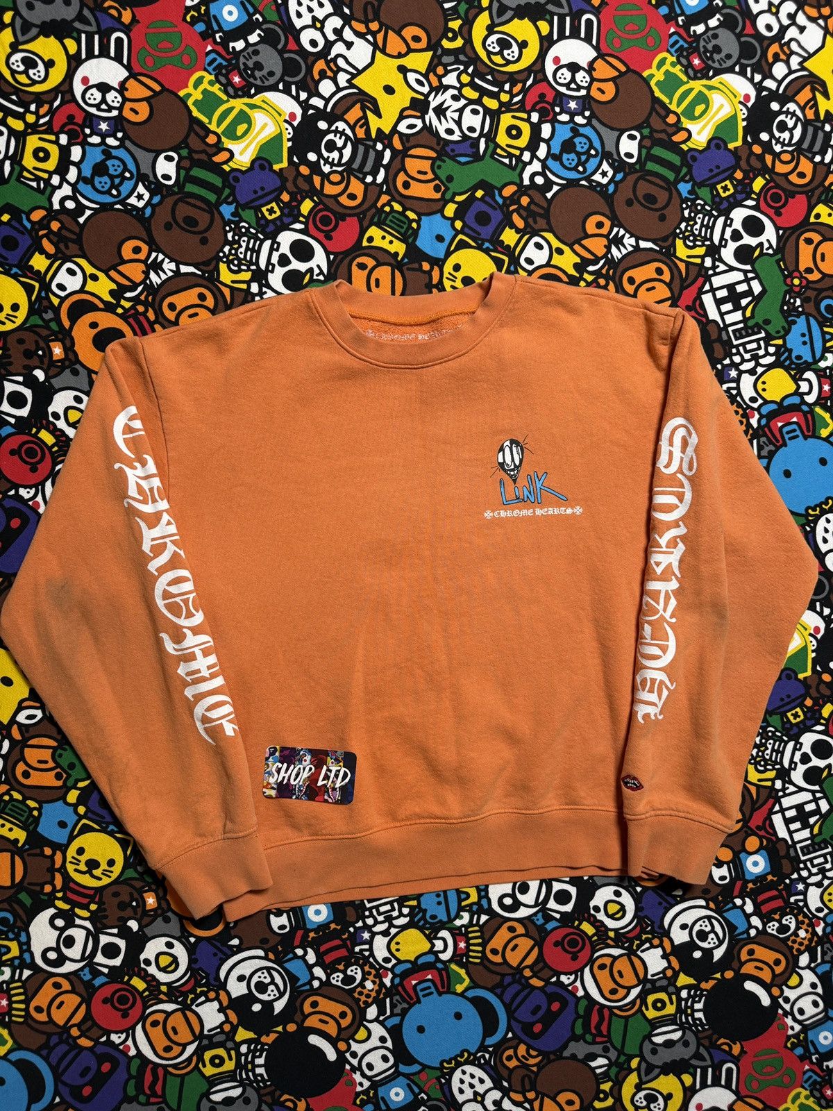 Chrome Hearts Chrome Hearts Orange Matty Boy Build Logo Pullover Sweater Size US M / EU 48-50 / 2 - 3 Thumbnail