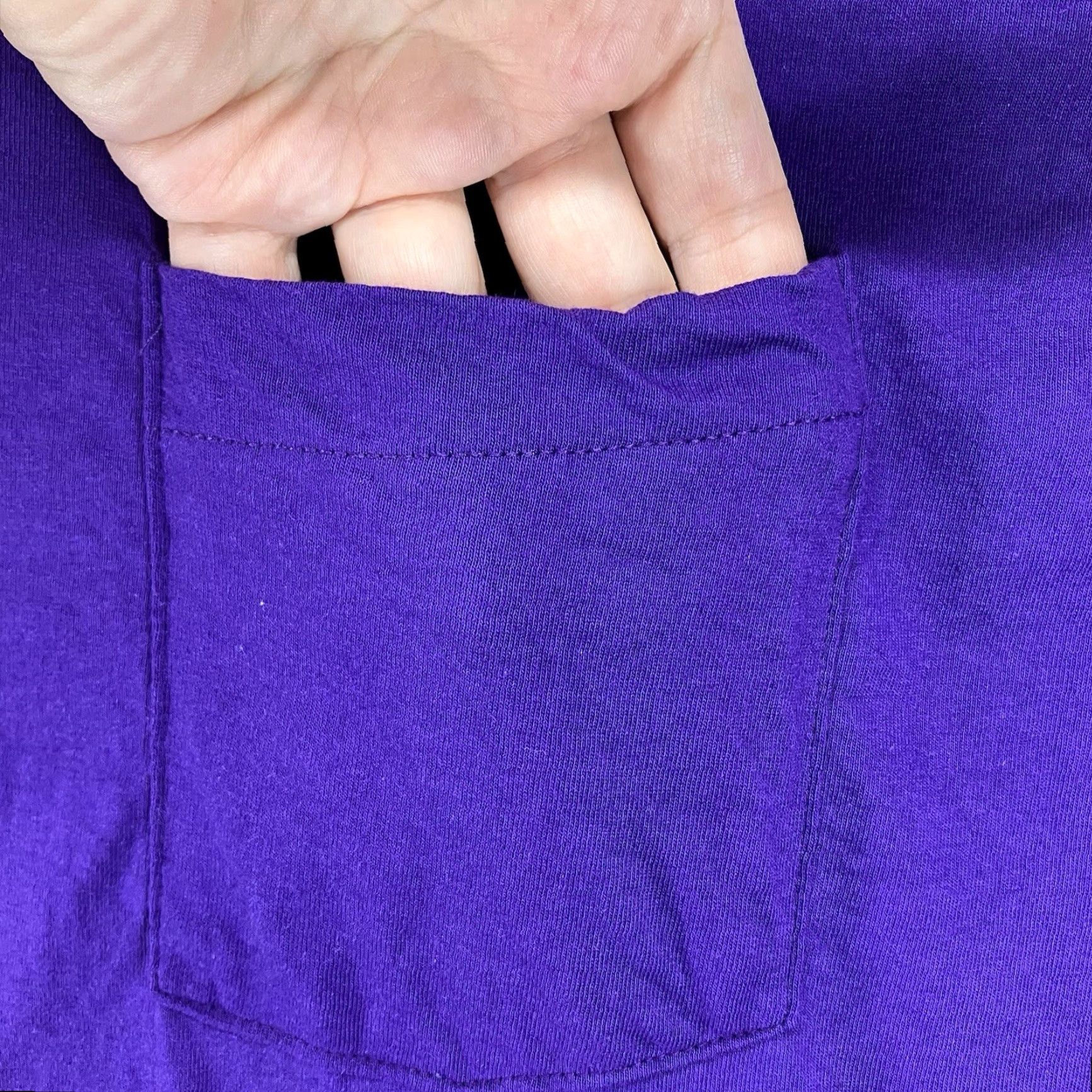Vintage Vintage BVD Adult XL T-Shirt Men Short Sleeve Crew Neck Knit Cotton Purple Retro 90s Size US XL / EU 56 / 4 - 4 Thumbnail