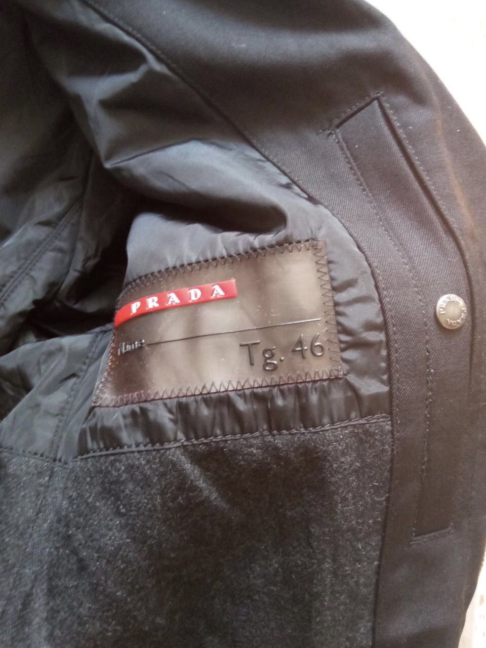Prada Prada F/w07 Tab Black Tech Leather Wool Nylon Long Over Coat Size US M / EU 48-50 / 2 - 9 Thumbnail