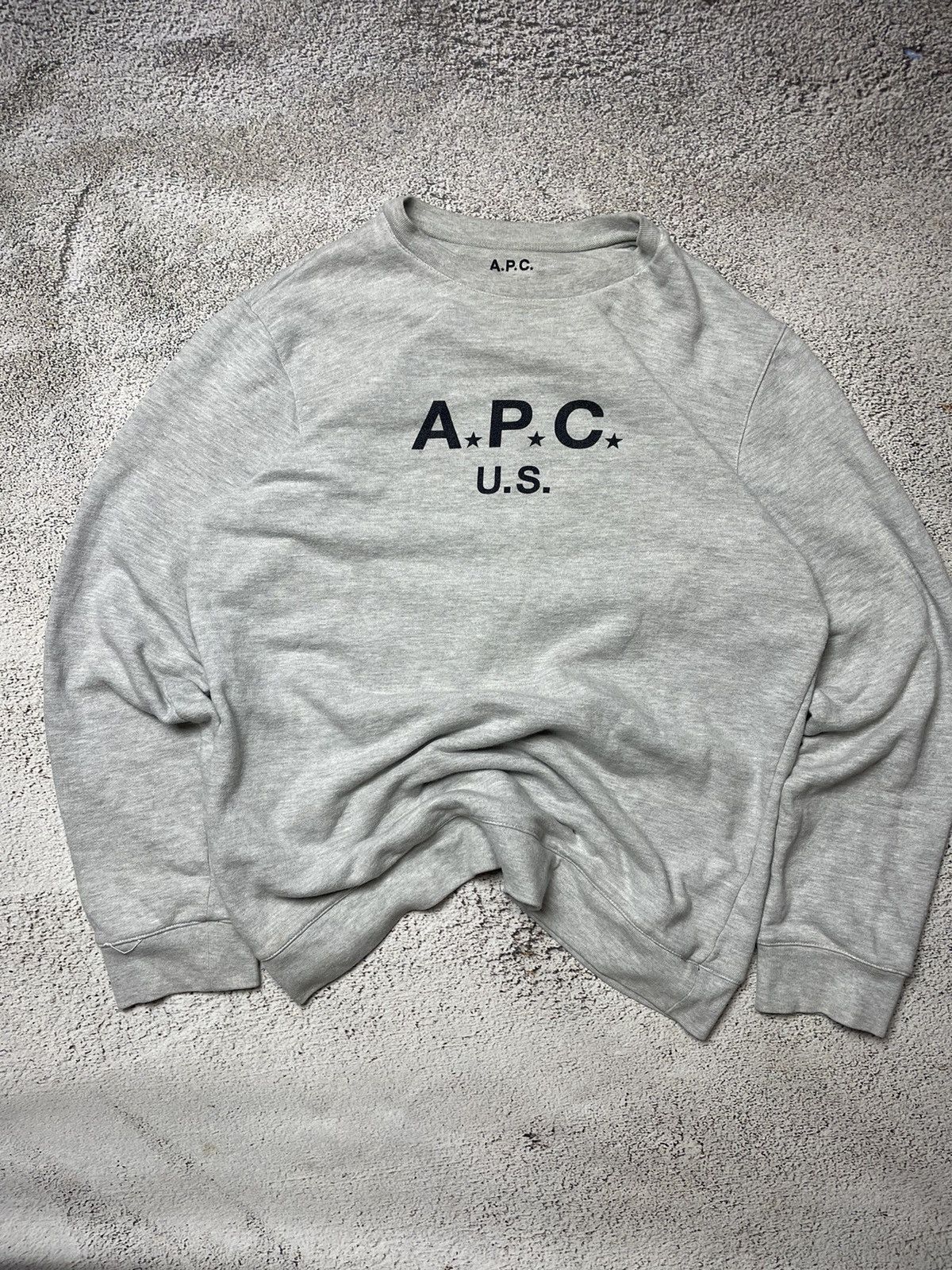 A.P.C. Boxy sweatshirt creneck A.P.C US centrallogo Size US XL / EU 56 / 4 - 1 Thumbnail
