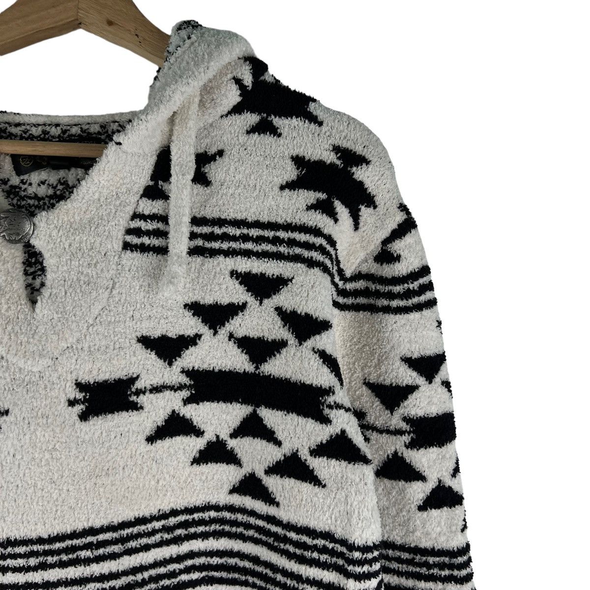 Japanese Brand 🔥VINTAGE FLEECE HOODIE JACKET GASS RICHS NAVAJO AZTEC Size US M / EU 48-50 / 2 - 3 Thumbnail