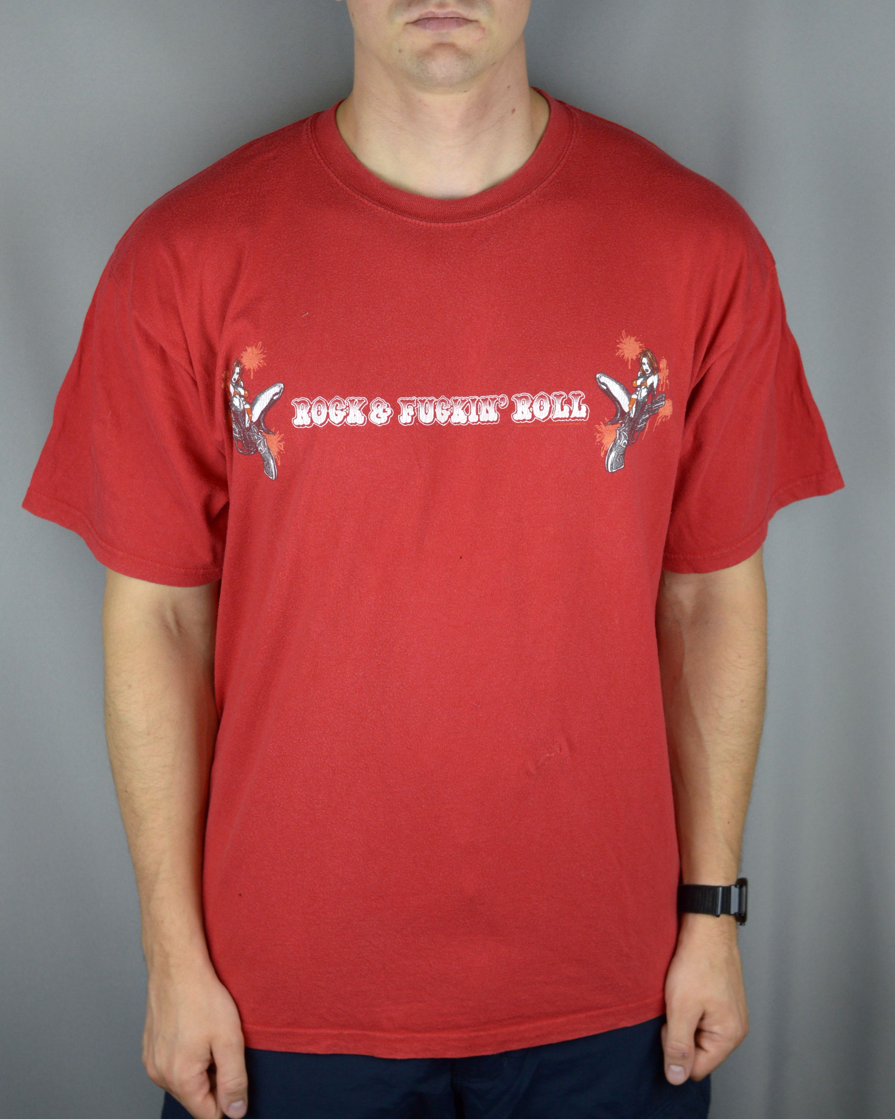 Vintage Vintage Velvet Revolver Rock and fuckin roll t shirt Size US XL / EU 56 / 4 - 1 Thumbnail