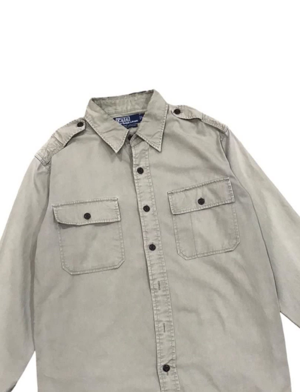Polo Ralph Lauren × Ralph Lauren × Vintage Polo Ralph Lauren Temagami Distress Collar Works Size US L / EU 52-54 / 3 - 2 Thumbnail
